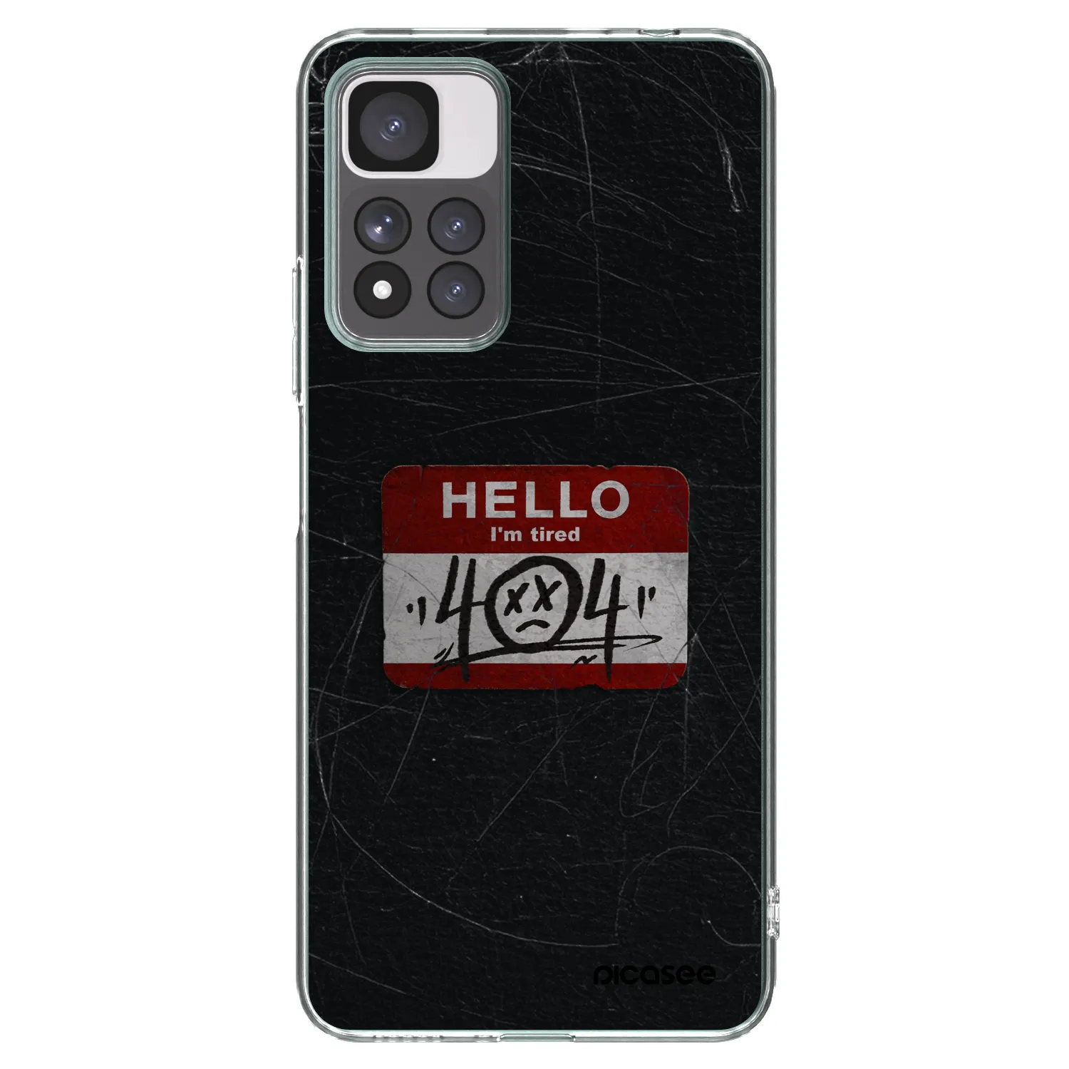 Picasee Xiaomi Redmi Note 11 Pro+ 5G Hülle - Transparentes Silikon - HELLO 404