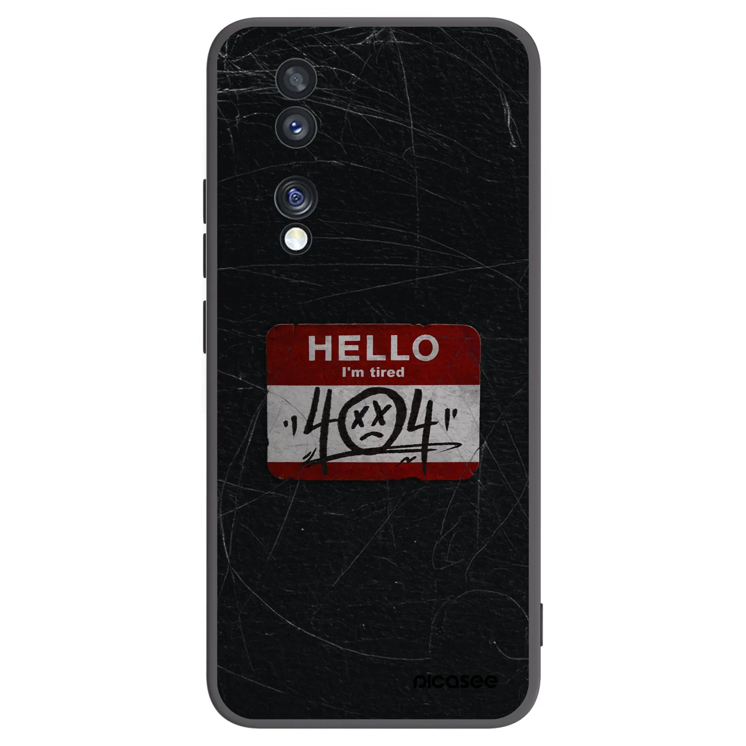 Picasee Honor 70 Hülle - Schwarzes Silikon - HELLO 404