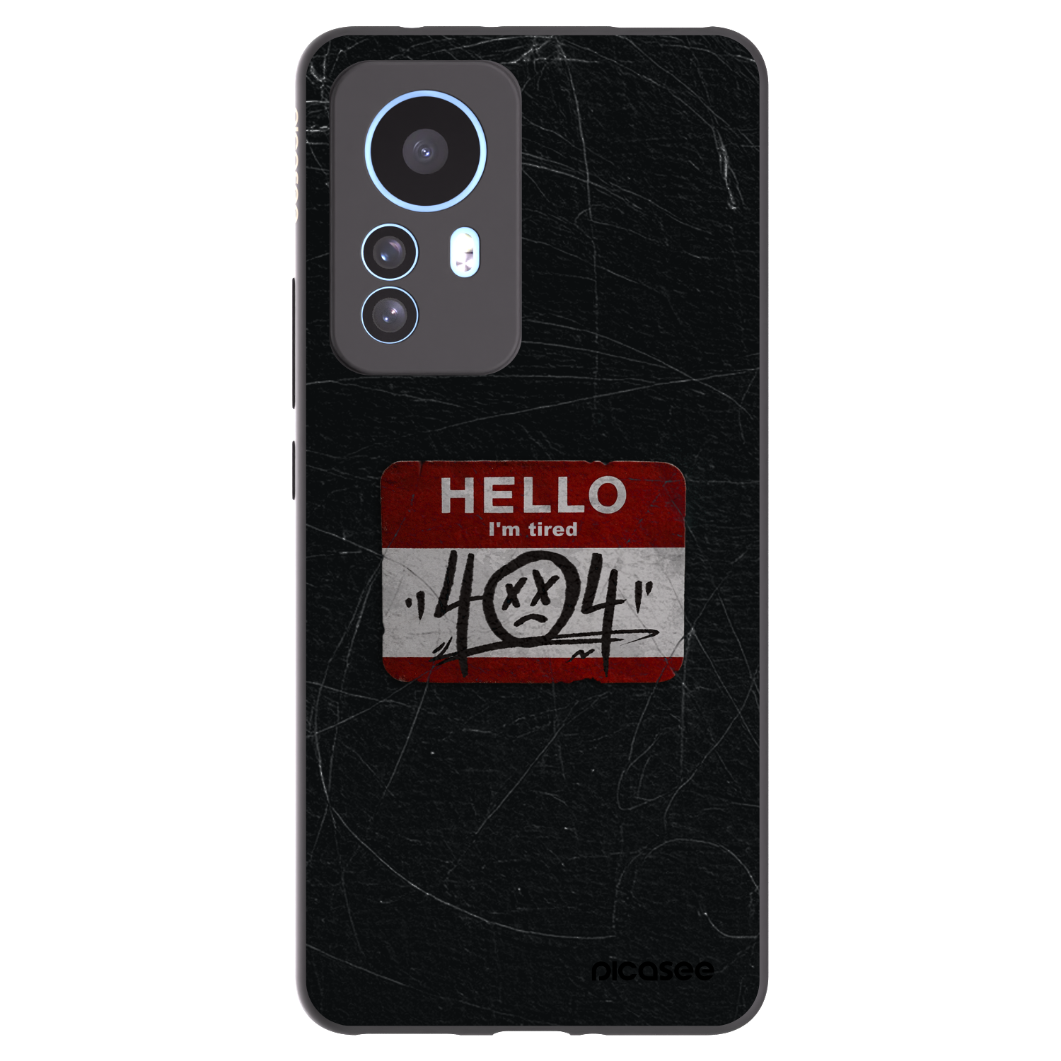 Picasee Xiaomi 12T Hülle - Schwarzes Silikon - HELLO 404
