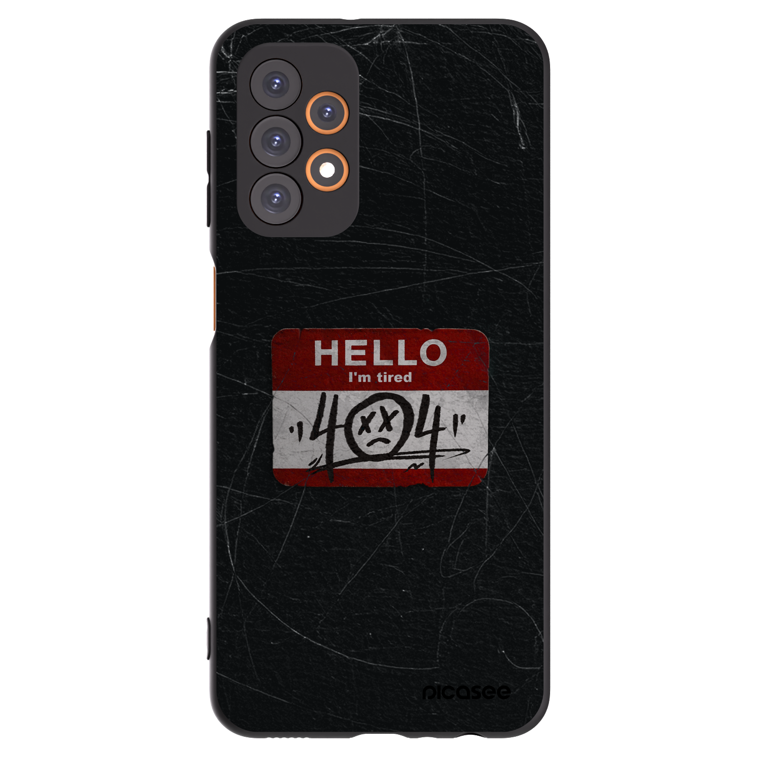 Picasee Samsung Galaxy A23 A235F 4G Hülle - Schwarzes Silikon - HELLO 404