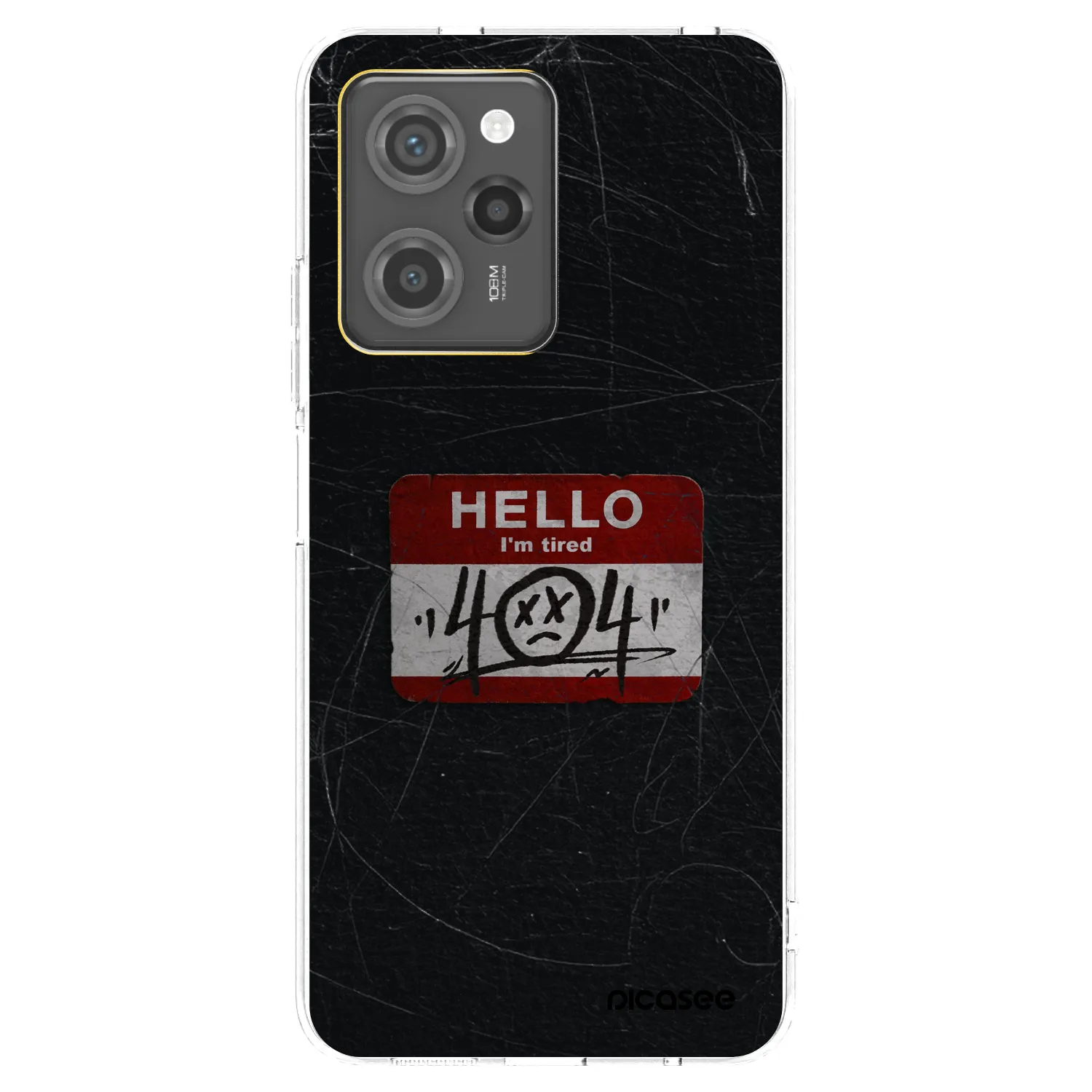 Picasee Xiaomi Poco X5 Pro Hülle - Schwarzes Silikon - HELLO 404