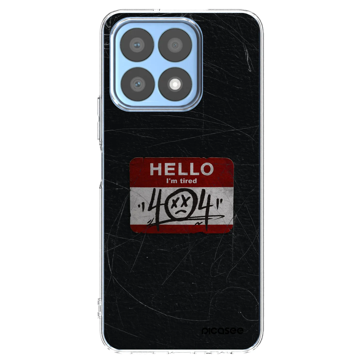 Picasee Honor X8a Hülle - Transparentes Silikon - HELLO 404