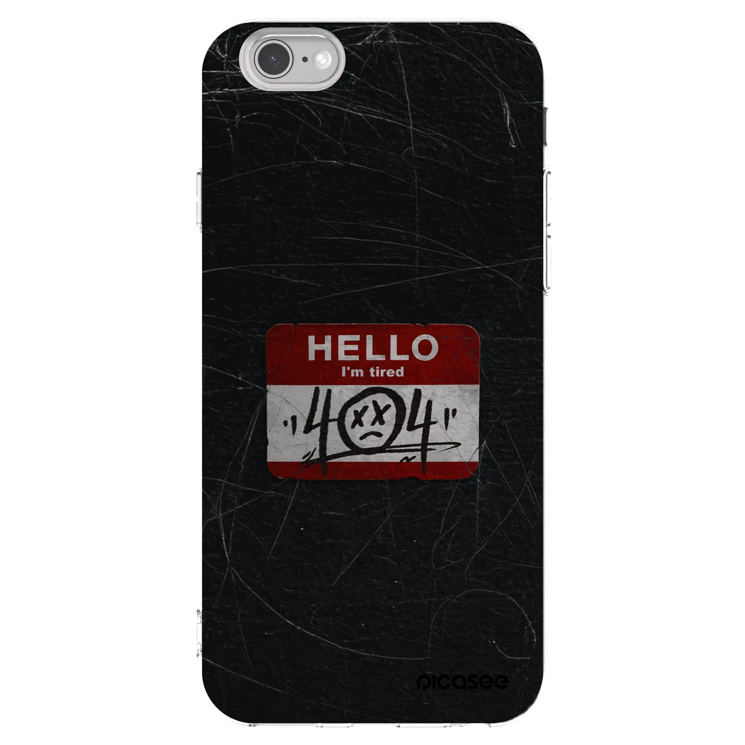 Picasee Apple iPhone 6/6S Hülle - Transparentes Silikon - HELLO 404