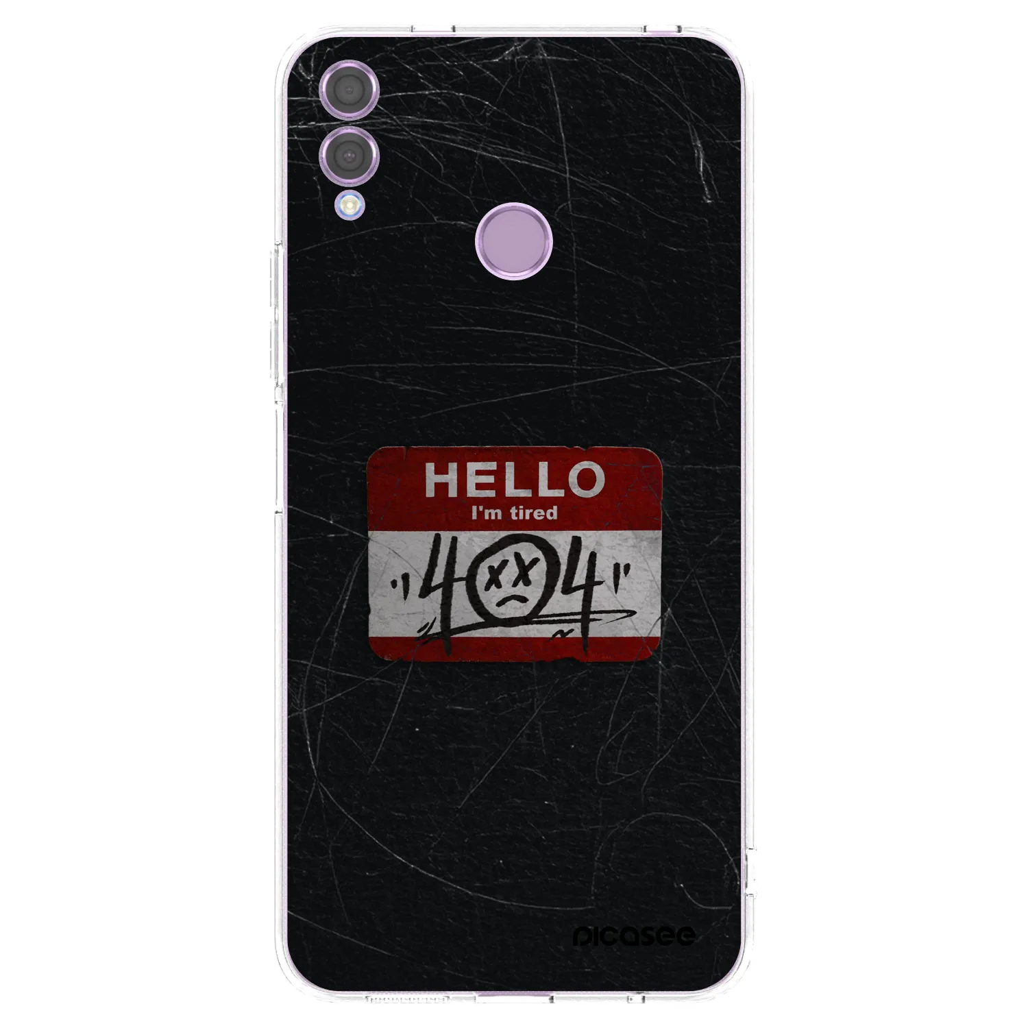 Picasee Honor 8X Hülle - Transparentes Silikon - HELLO 404