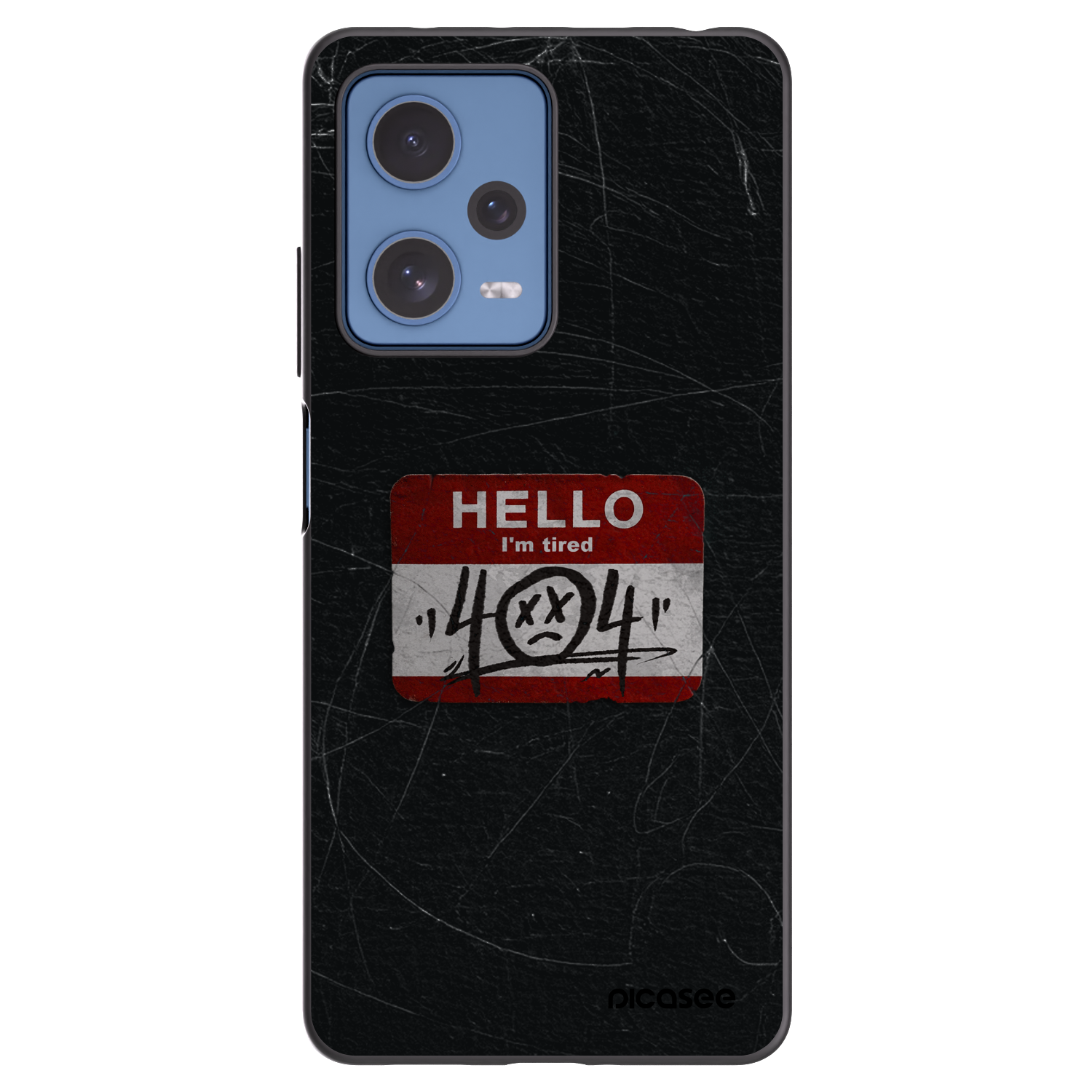 Picasee Xiaomi Redmi Note 12 Pro 5G Hülle - Schwarzes Silikon - HELLO 404