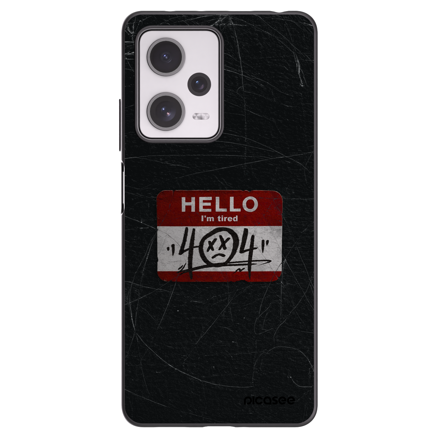 Picasee Xiaomi Redmi Note 12 Pro+ 5G Hülle - Schwarzes Silikon - HELLO 404