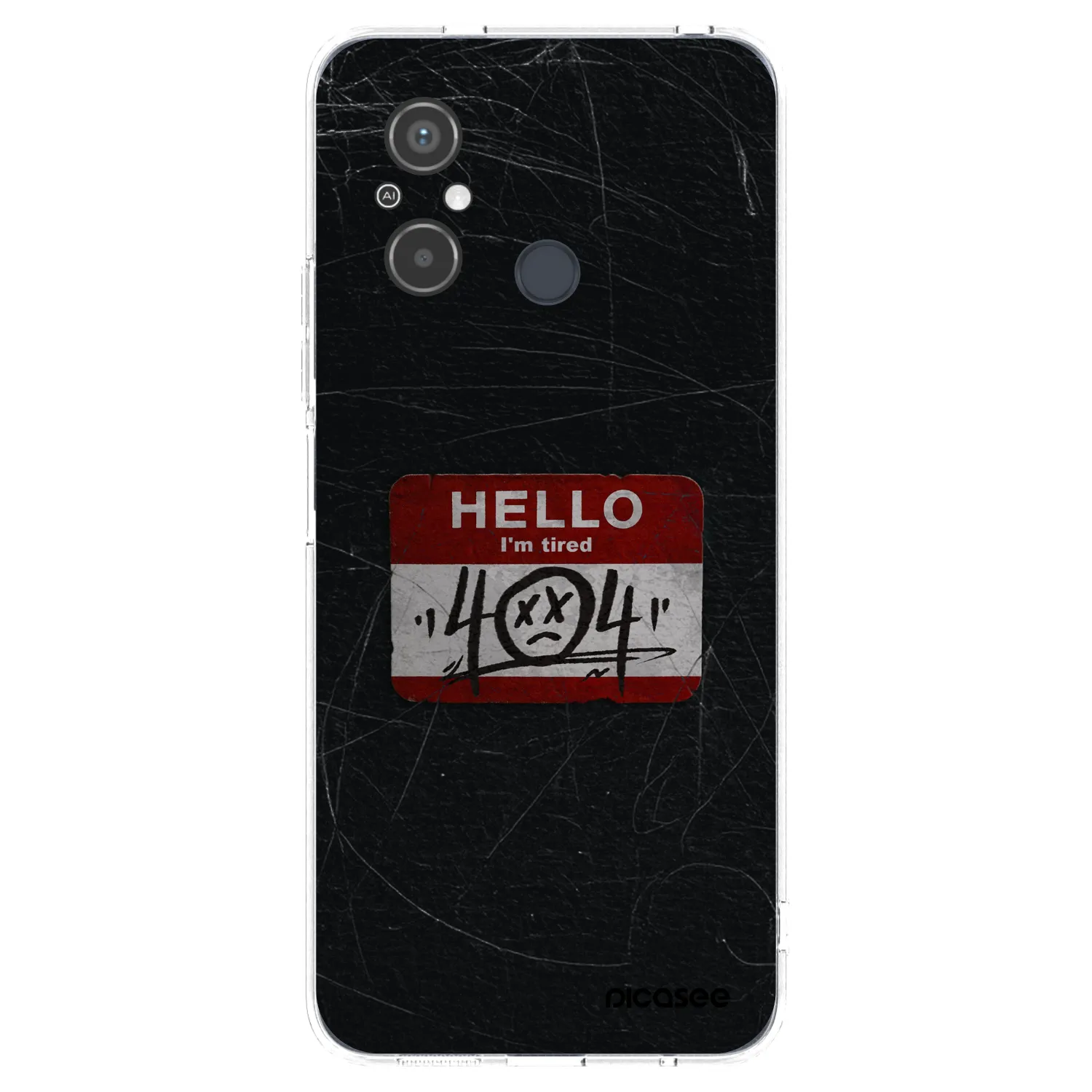 Picasee Xiaomi Redmi 12C Hülle - Transparentes Silikon - HELLO 404