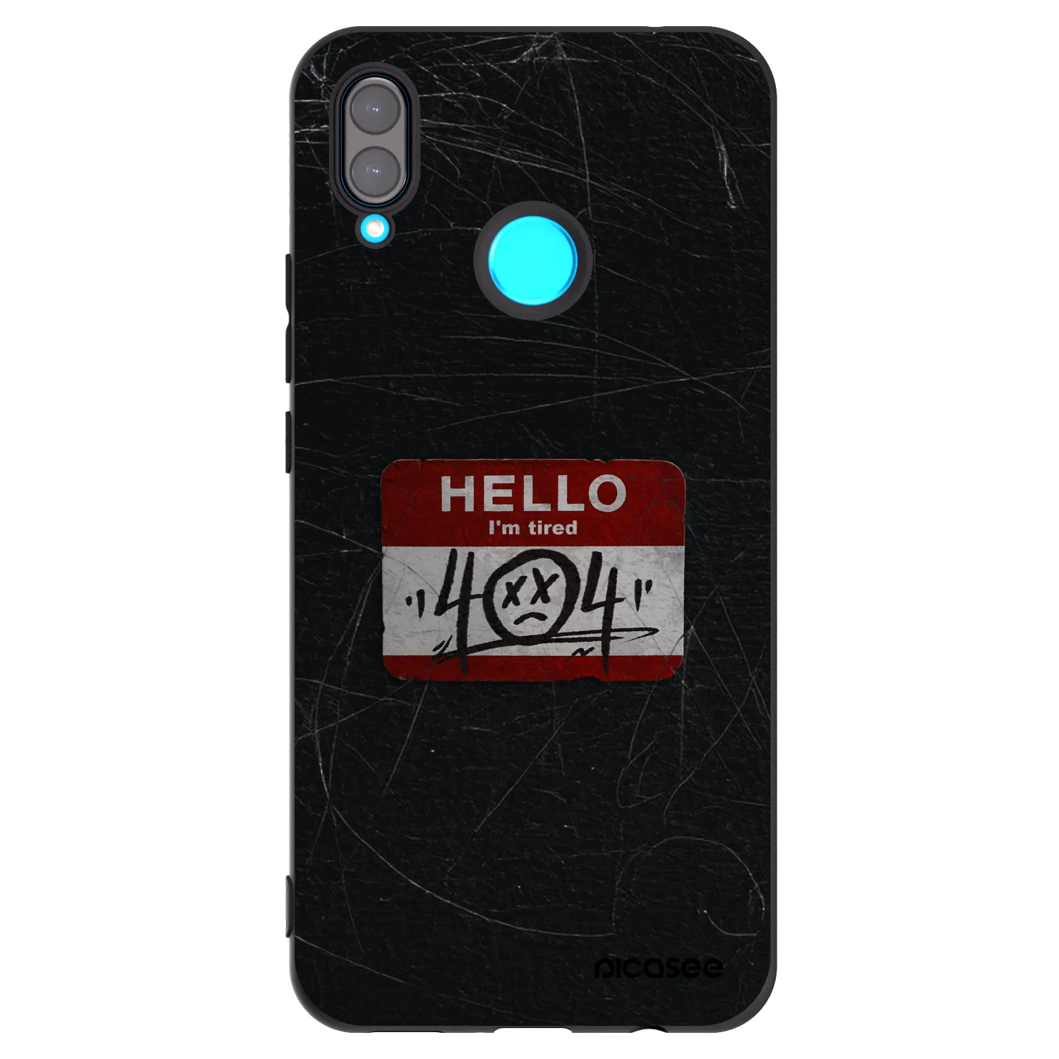 Picasee Huawei Nova 3 Hülle - Schwarzes Silikon - HELLO 404