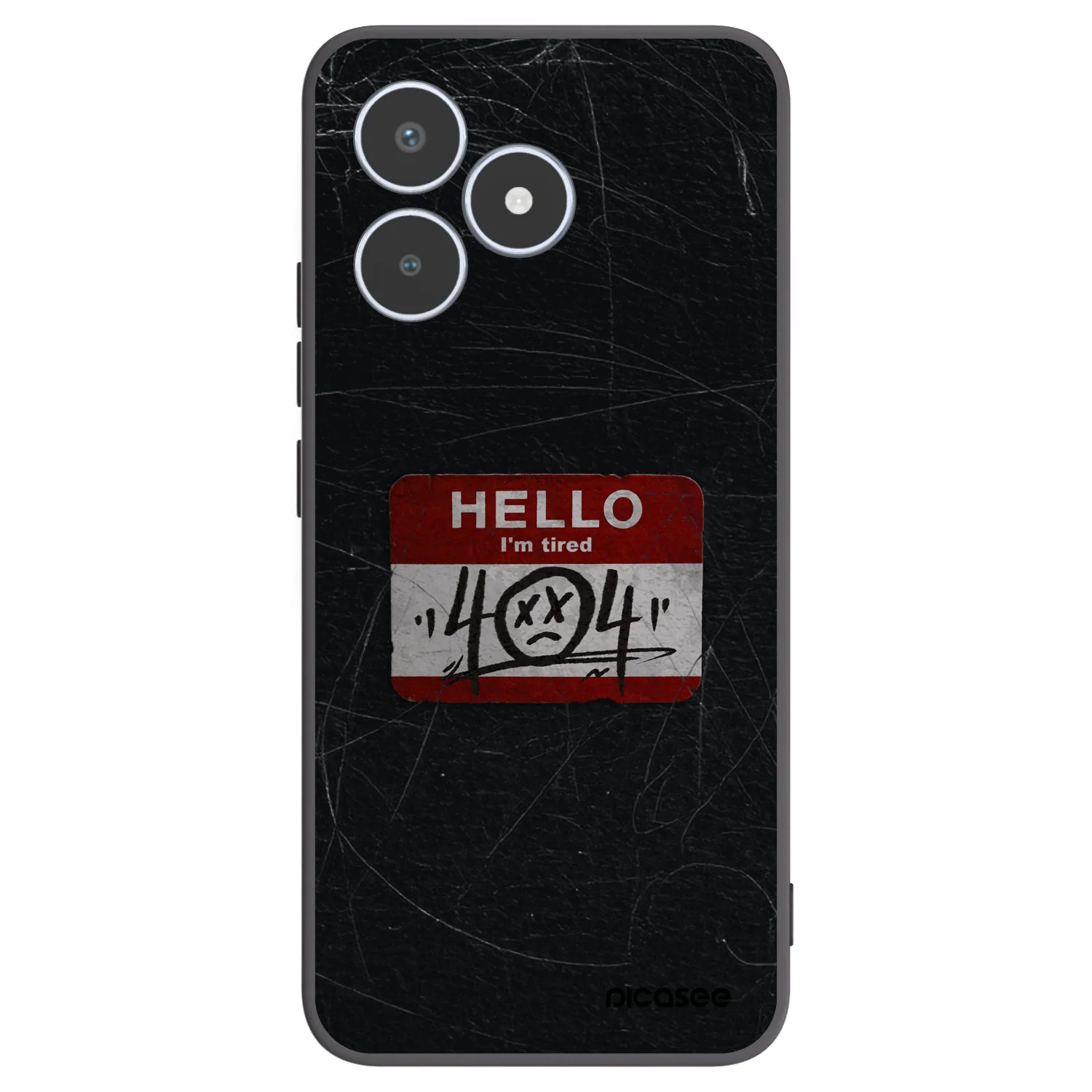 Picasee Realme C53 Hülle - Schwarzes Silikon - HELLO 404