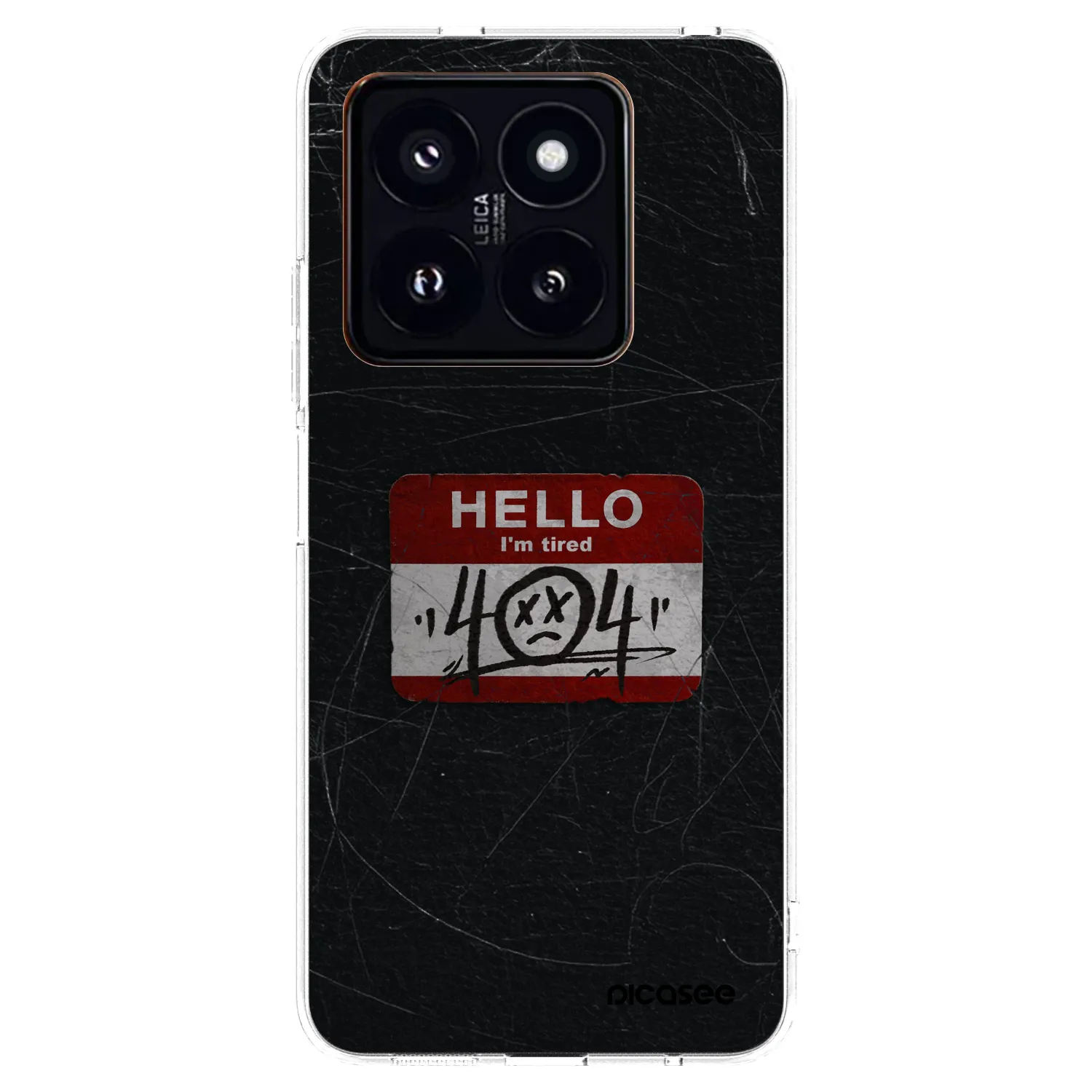 Picasee Xiaomi 14 Pro Hülle - Transparentes Silikon - HELLO 404
