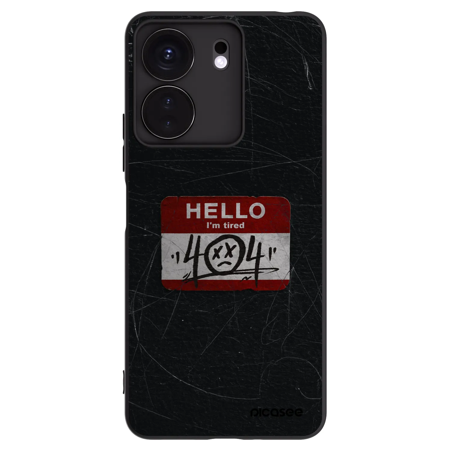 Picasee Xiaomi Redmi 13C 4G Hülle - Schwarzes Silikon - HELLO 404