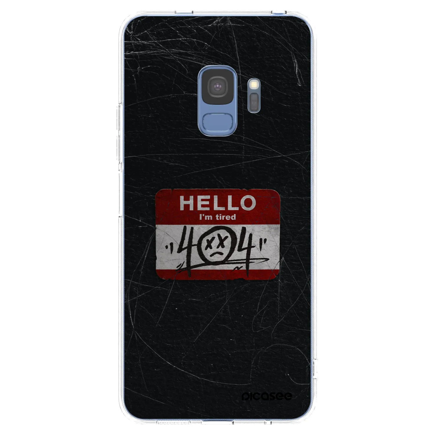 Picasee Samsung Galaxy S9 G960F Hülle - Transparentes Silikon - HELLO 404