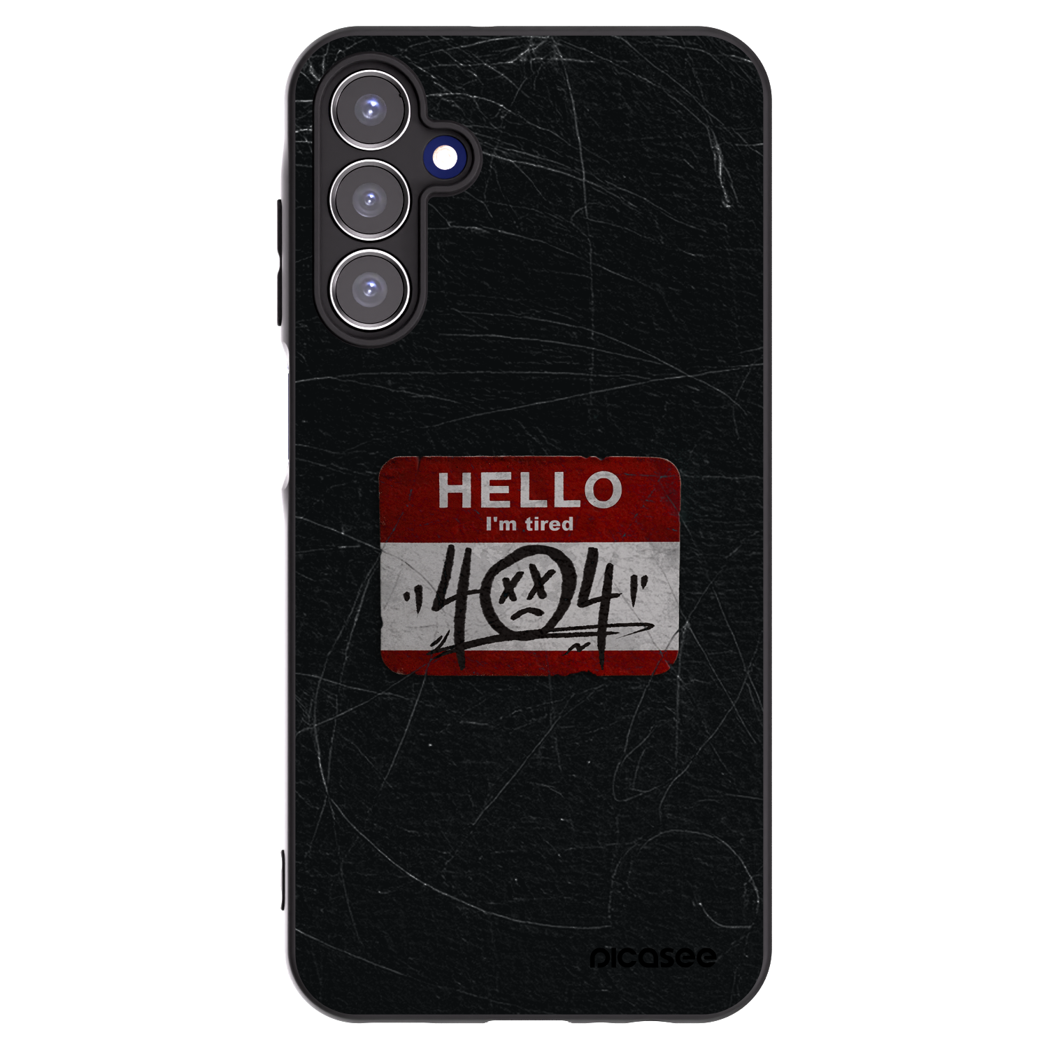 Picasee Samsung Galaxy A15 A156B 5G Hülle - Schwarzes Silikon - HELLO 404