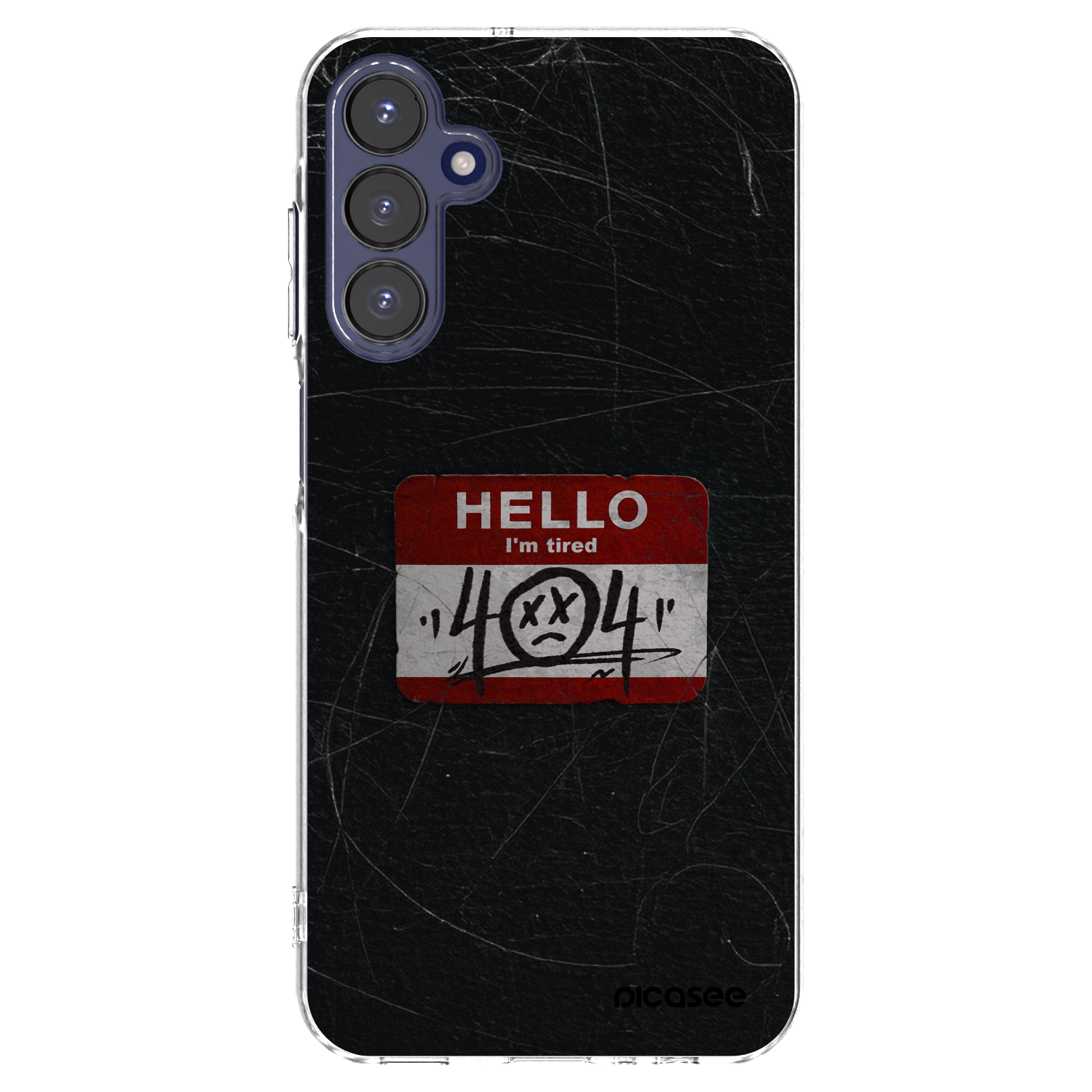 Picasee Samsung Galaxy A15 A155F 4G Hülle - Transparentes Silikon - HELLO 404