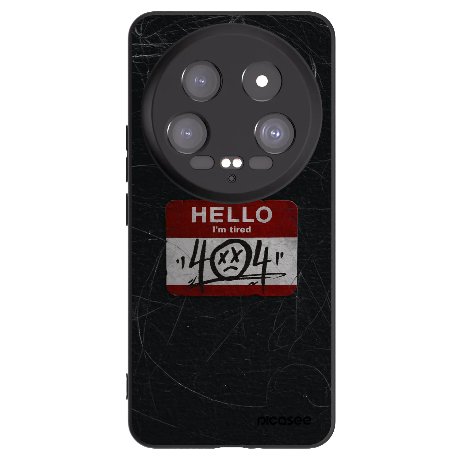 Picasee Xiaomi 14 Ultra Hülle - Schwarzes Silikon - HELLO 404