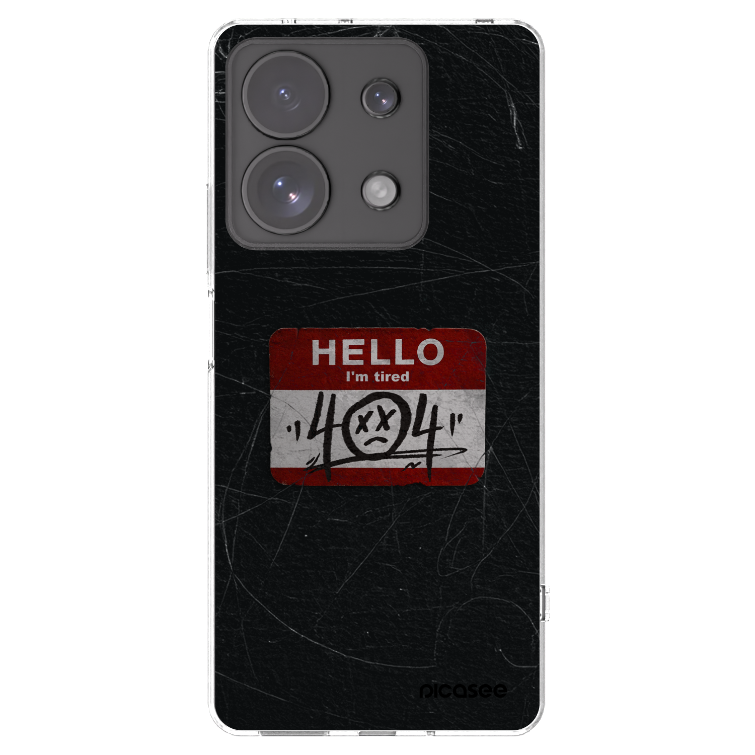 Picasee Xiaomi Redmi Note 13 Pro 4G Hülle - Transparentes Silikon - HELLO 404