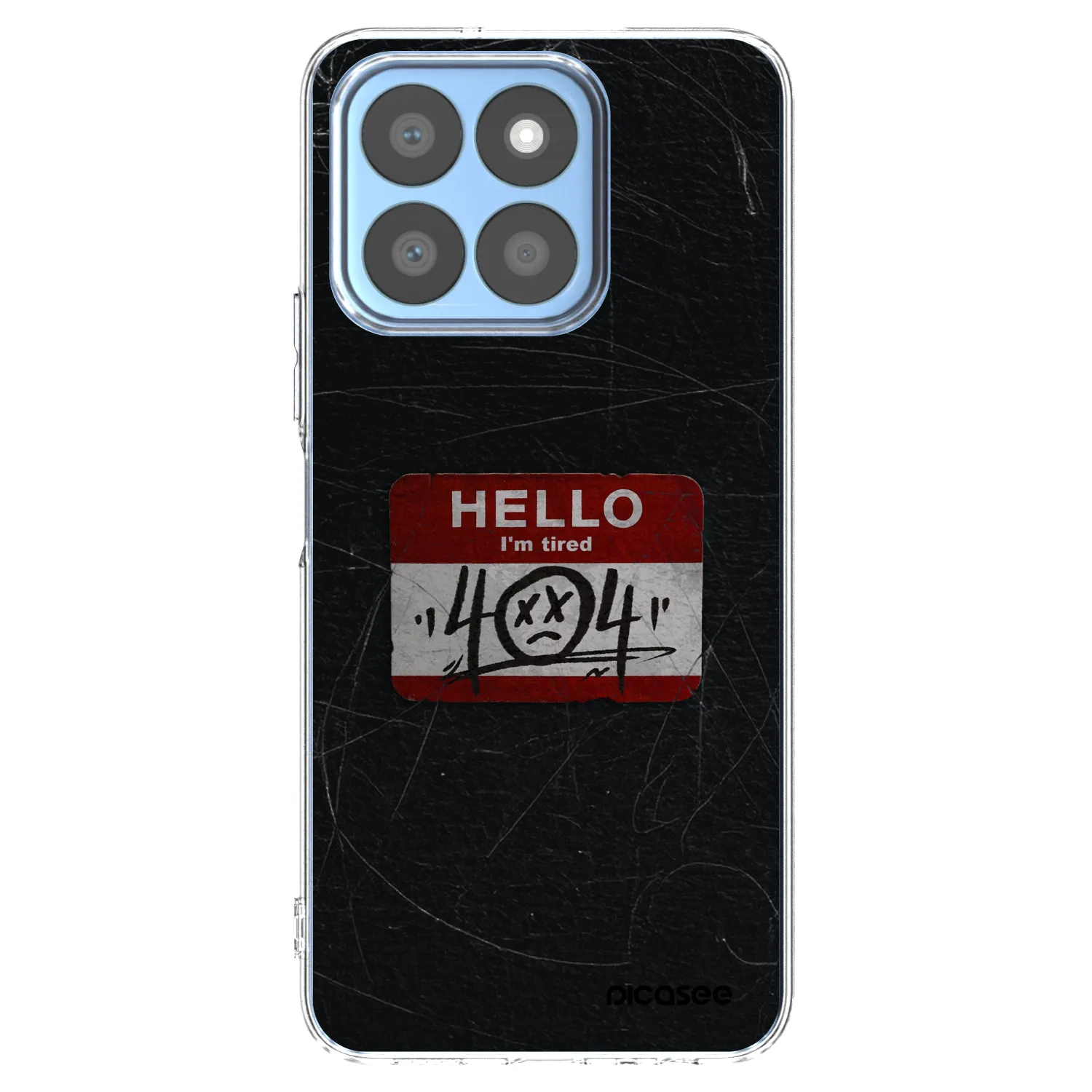 Picasee Honor X8b Hülle - Transparentes Silikon - HELLO 404