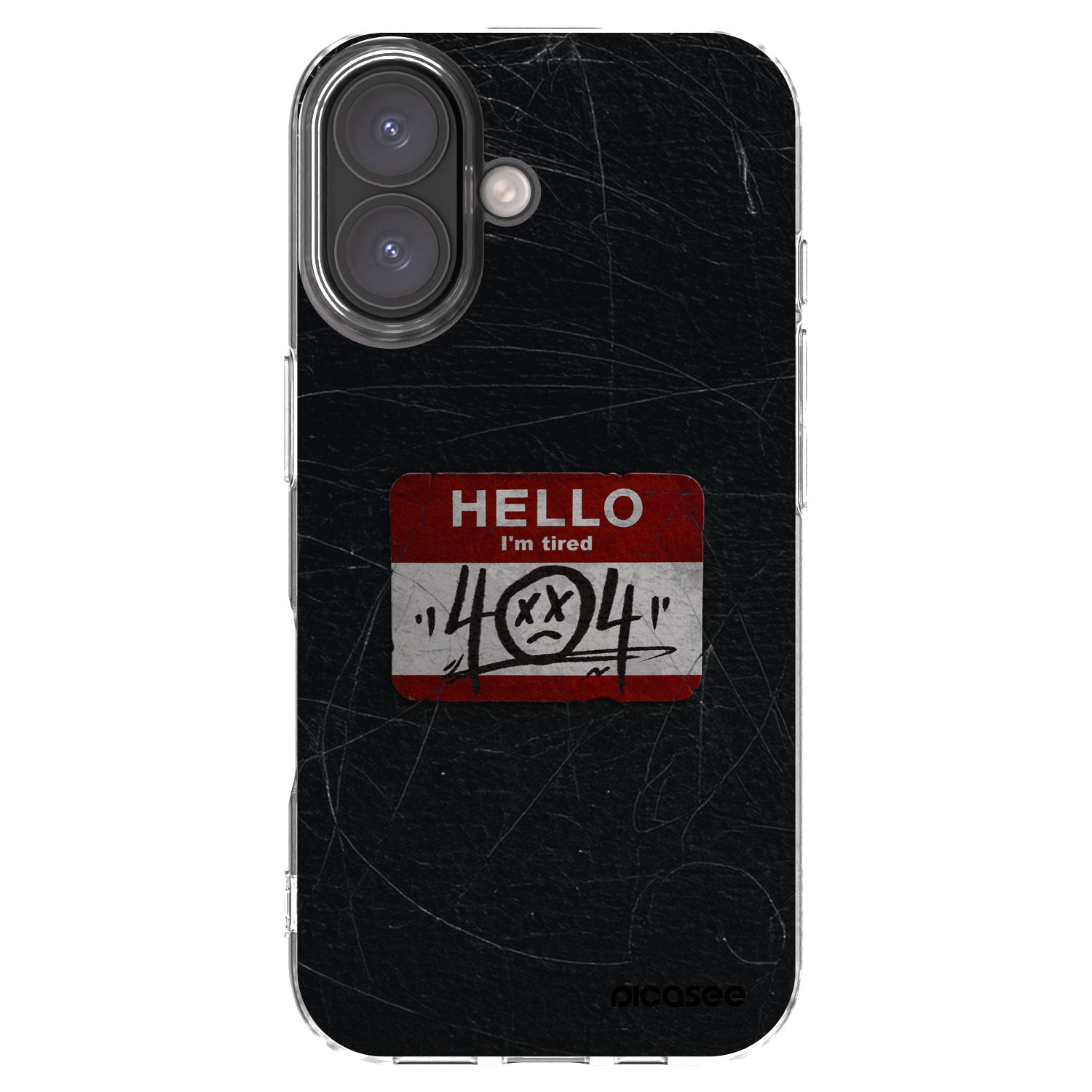 Picasee Apple iPhone 16 Hülle - Transparentes Silikon - HELLO 404