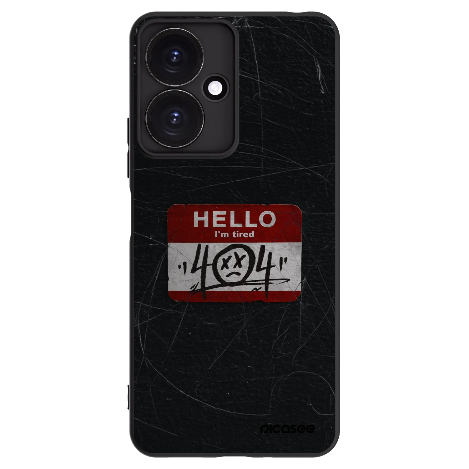 Picasee Xiaomi Redmi 13C 5G Hülle - Schwarzes Silikon - HELLO 404