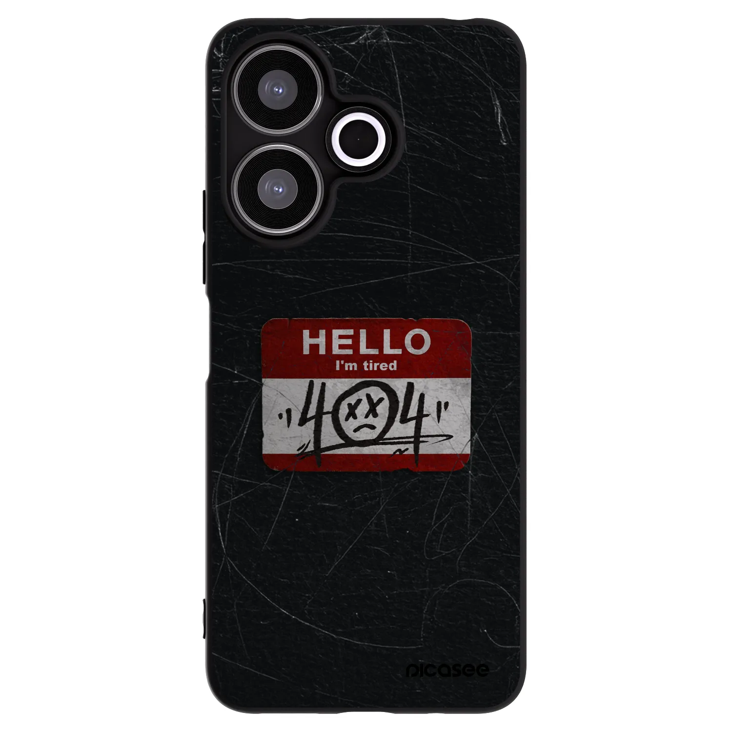 Picasee Xiaomi Redmi 13 4G Hülle - Schwarzes Silikon - HELLO 404