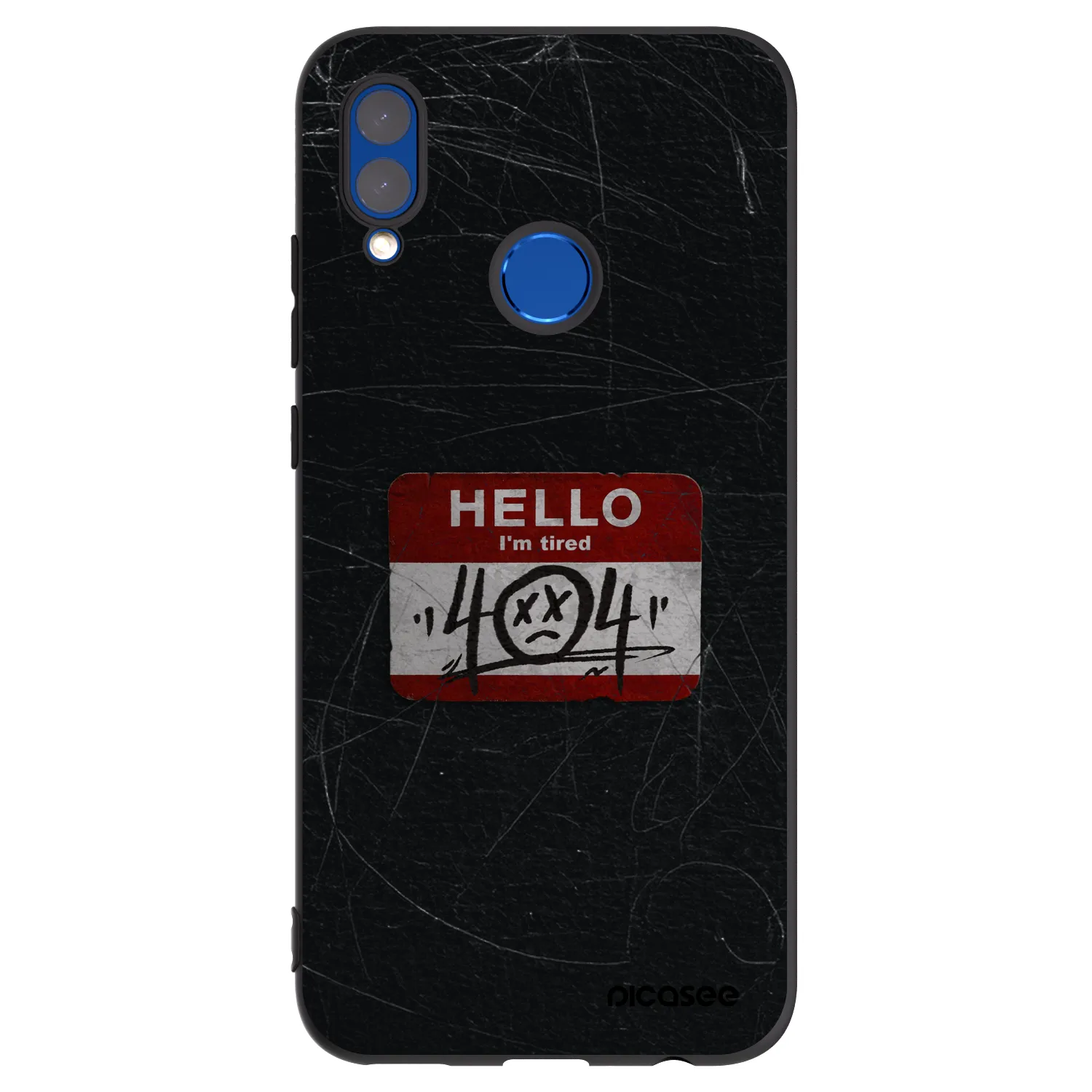 Picasee Huawei P Smart 2019 Hülle - Schwarzes Silikon - HELLO 404