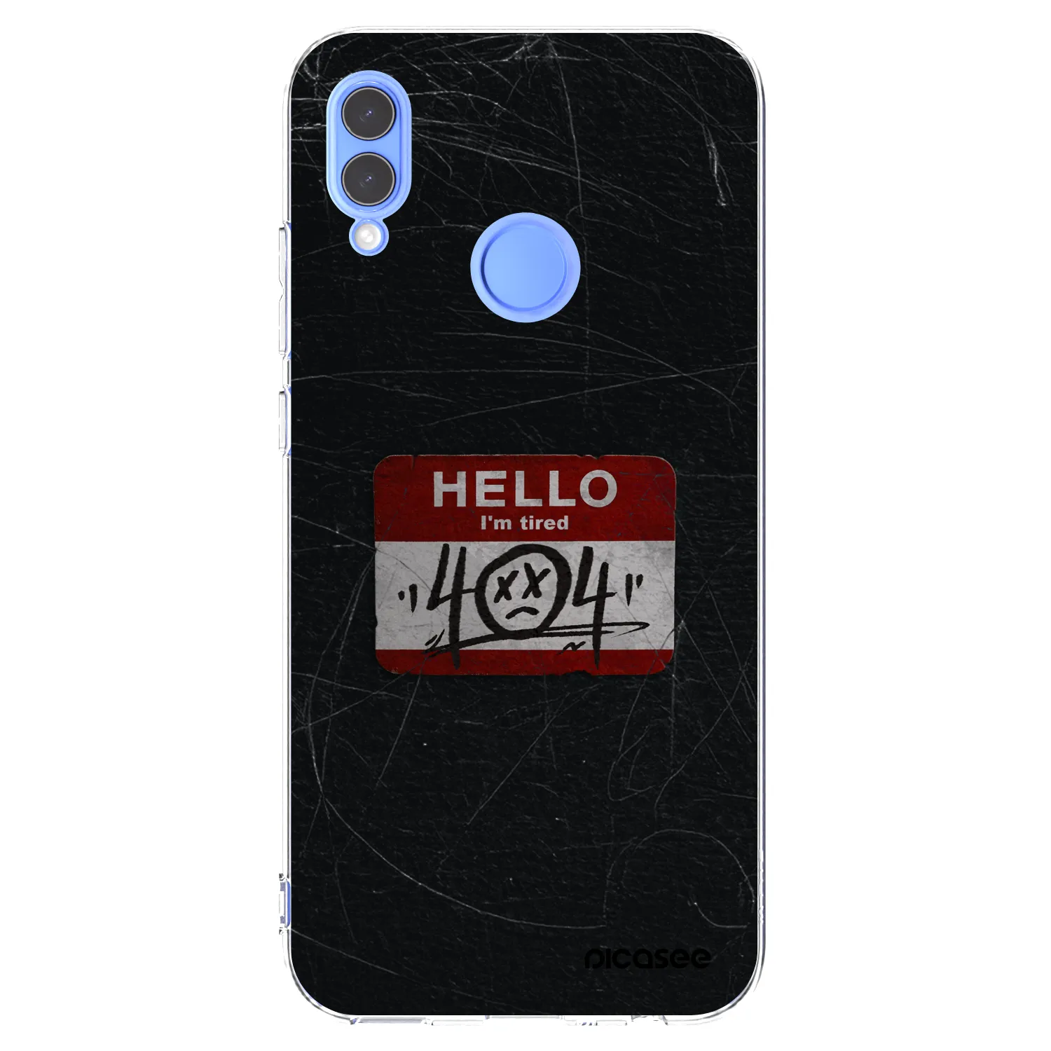 Picasee Huawei P Smart 2019 Hülle - Transparentes Silikon - HELLO 404