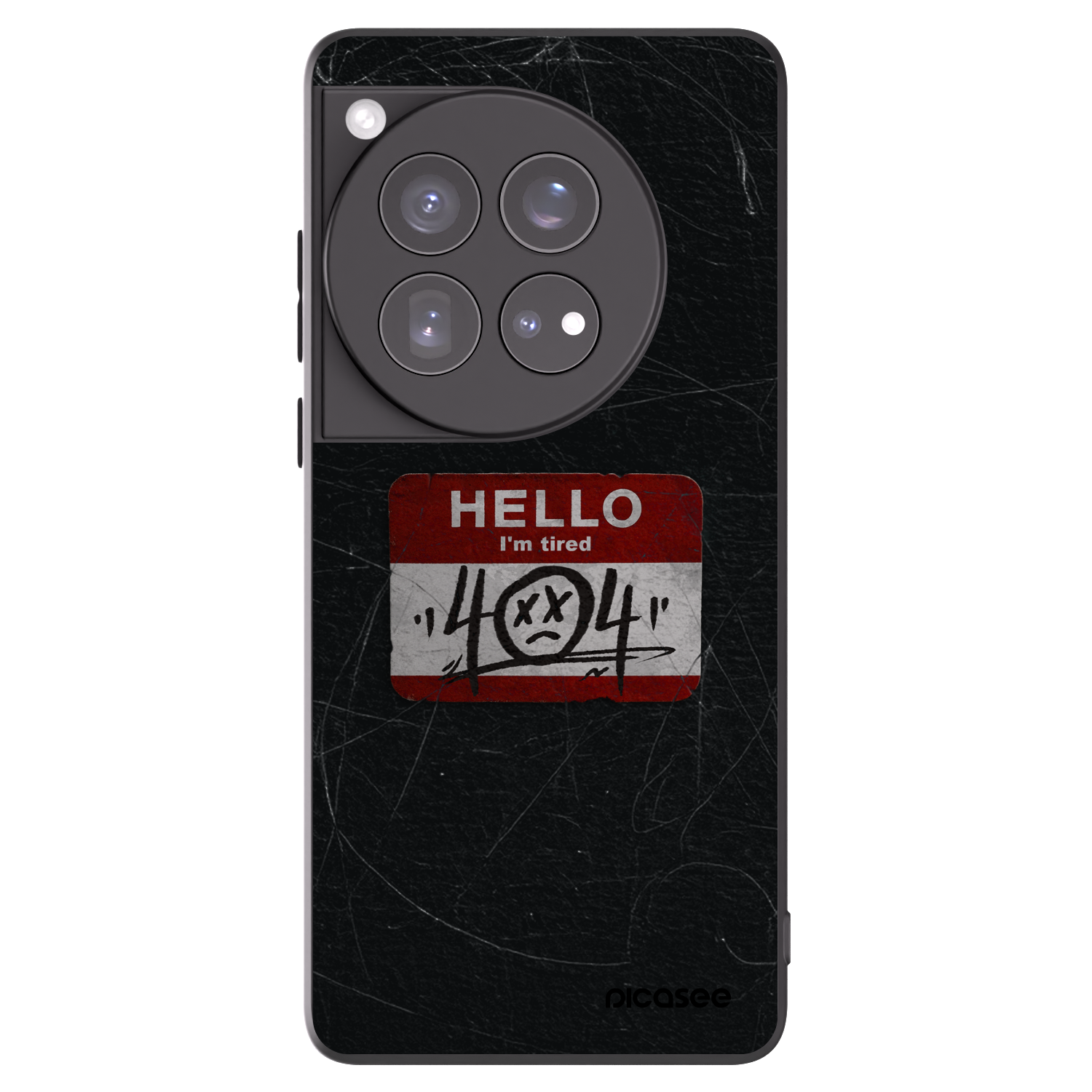 Picasee OnePlus 12 5G Hülle - Schwarzes Silikon - HELLO 404