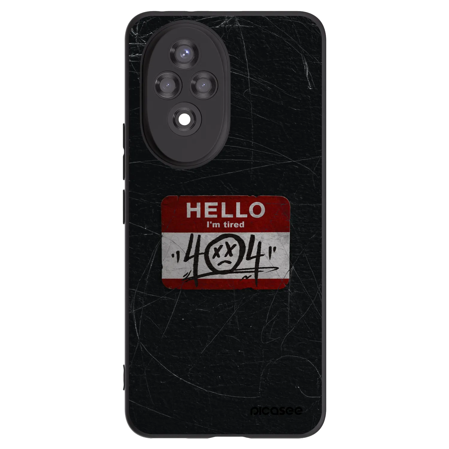 Picasee Honor 200 Pro 5G Hülle - Schwarzes Silikon - HELLO 404