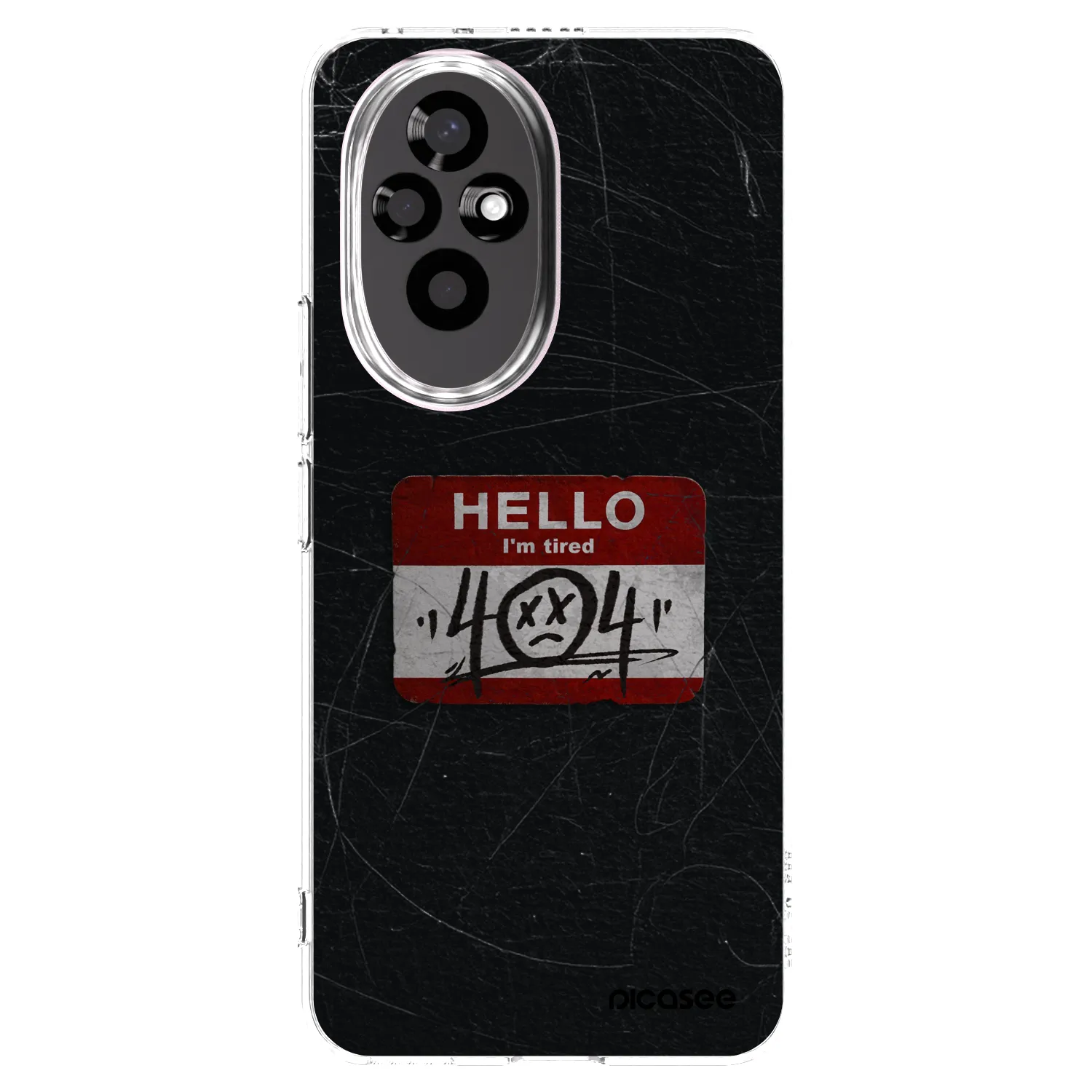 Picasee Honor 200 Pro 5G Hülle - Transparentes Silikon - HELLO 404