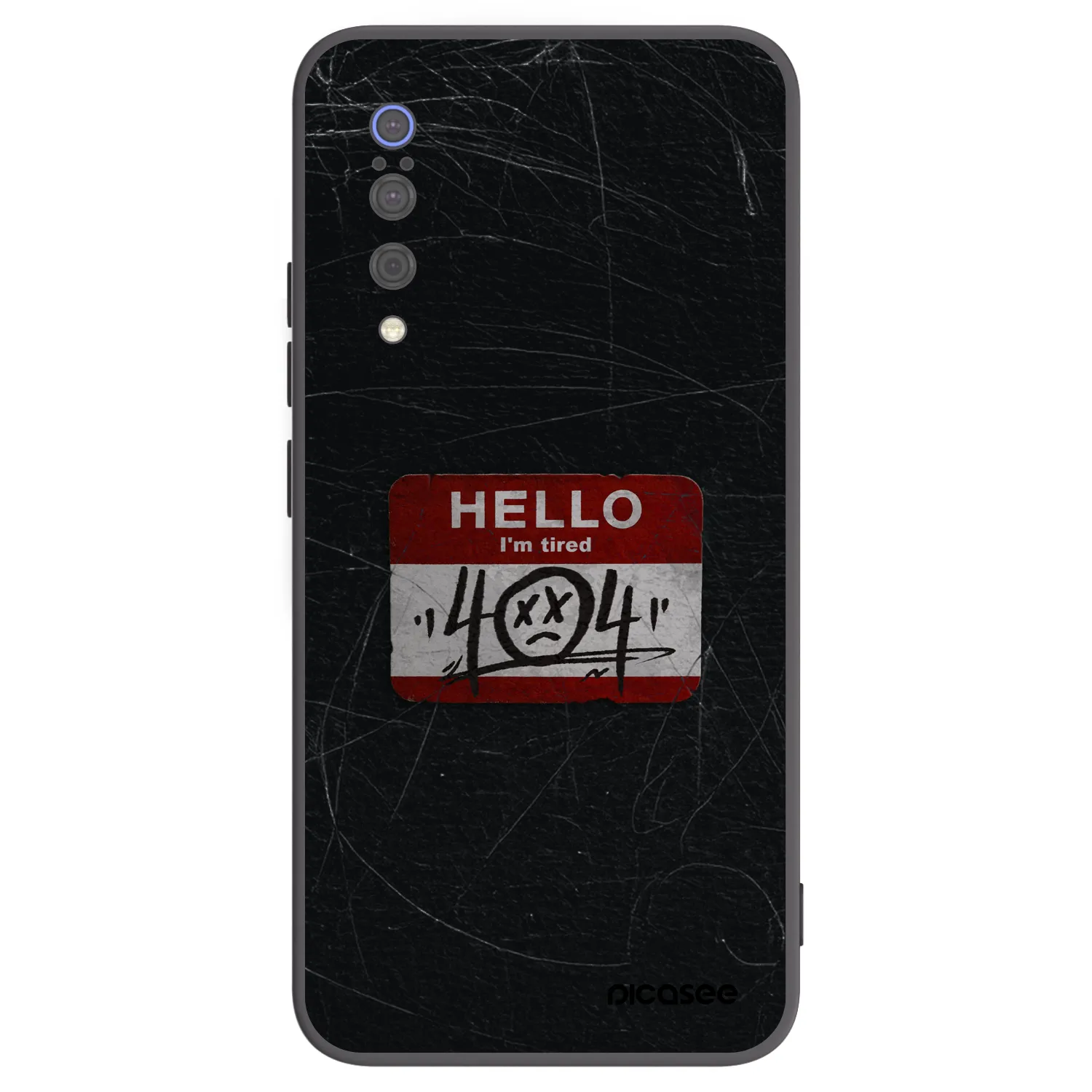 Picasee Xiaomi Mi 9 Hülle - Schwarzes Silikon - HELLO 404