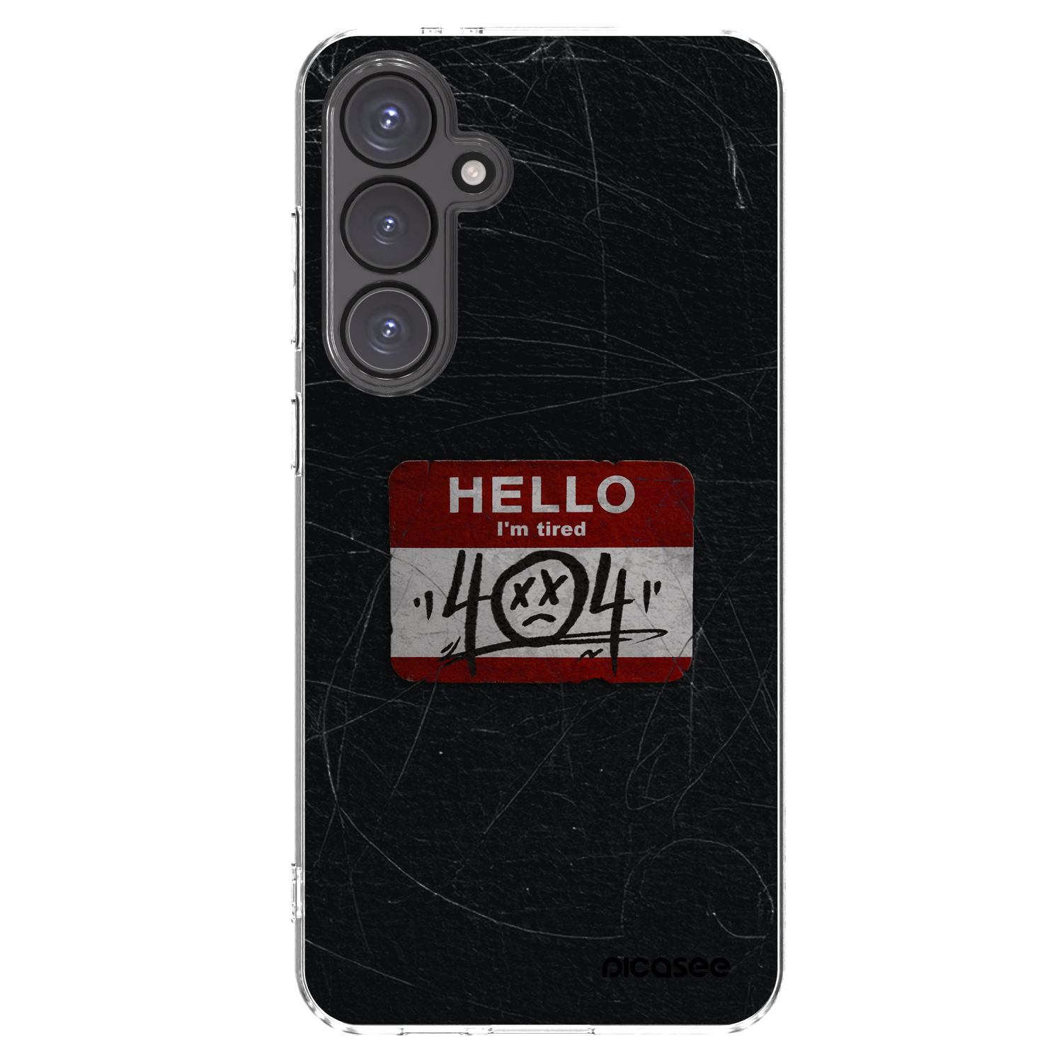 Picasee Samsung Galaxy S24 FE S721B Hülle - Transparentes Silikon - HELLO 404