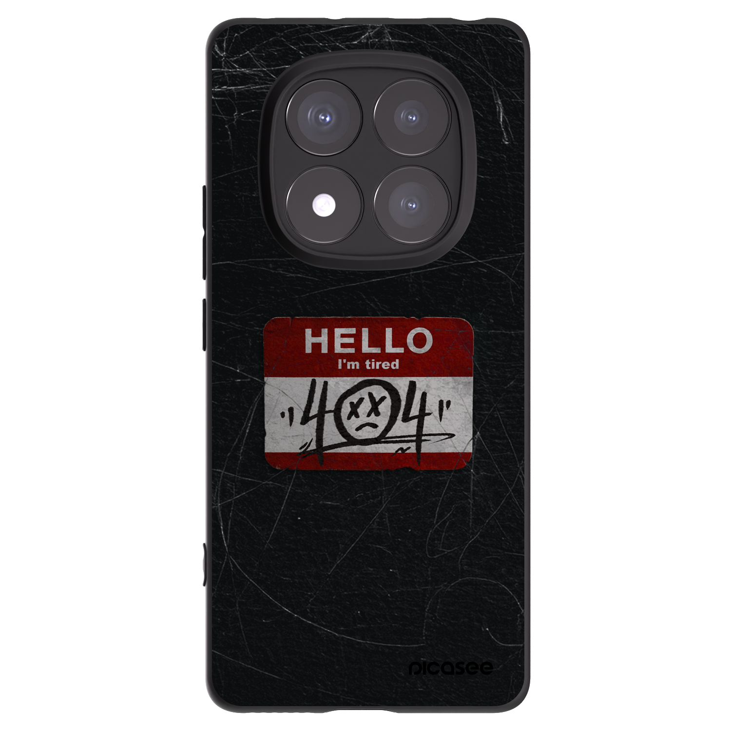 Picasee Xiaomi Redmi Note 14 Pro+ 5G Hülle - Schwarzes Silikon - HELLO 404