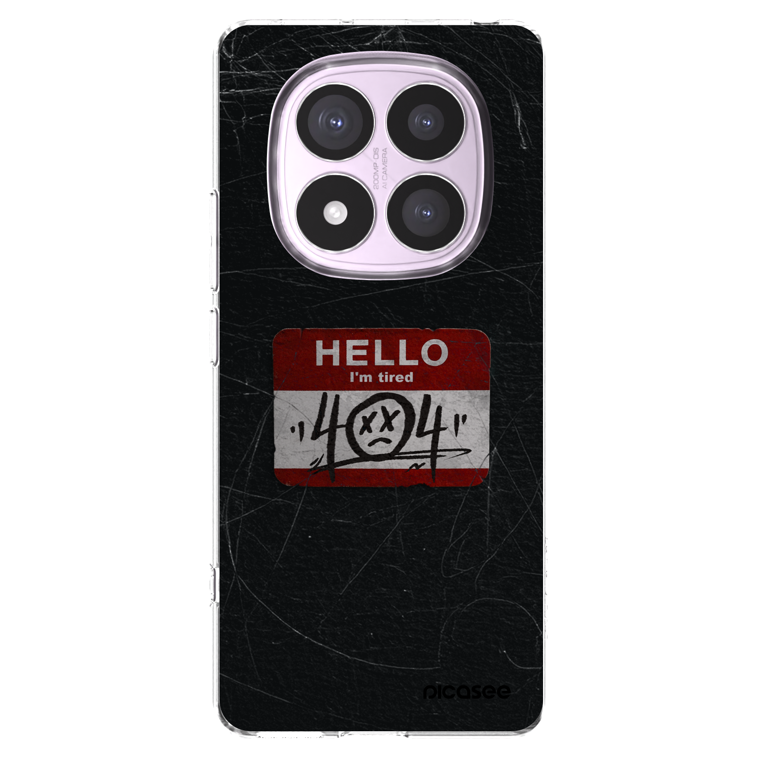 Picasee Xiaomi Redmi Note 14 Pro 5G Hülle - Transparentes Silikon - HELLO 404