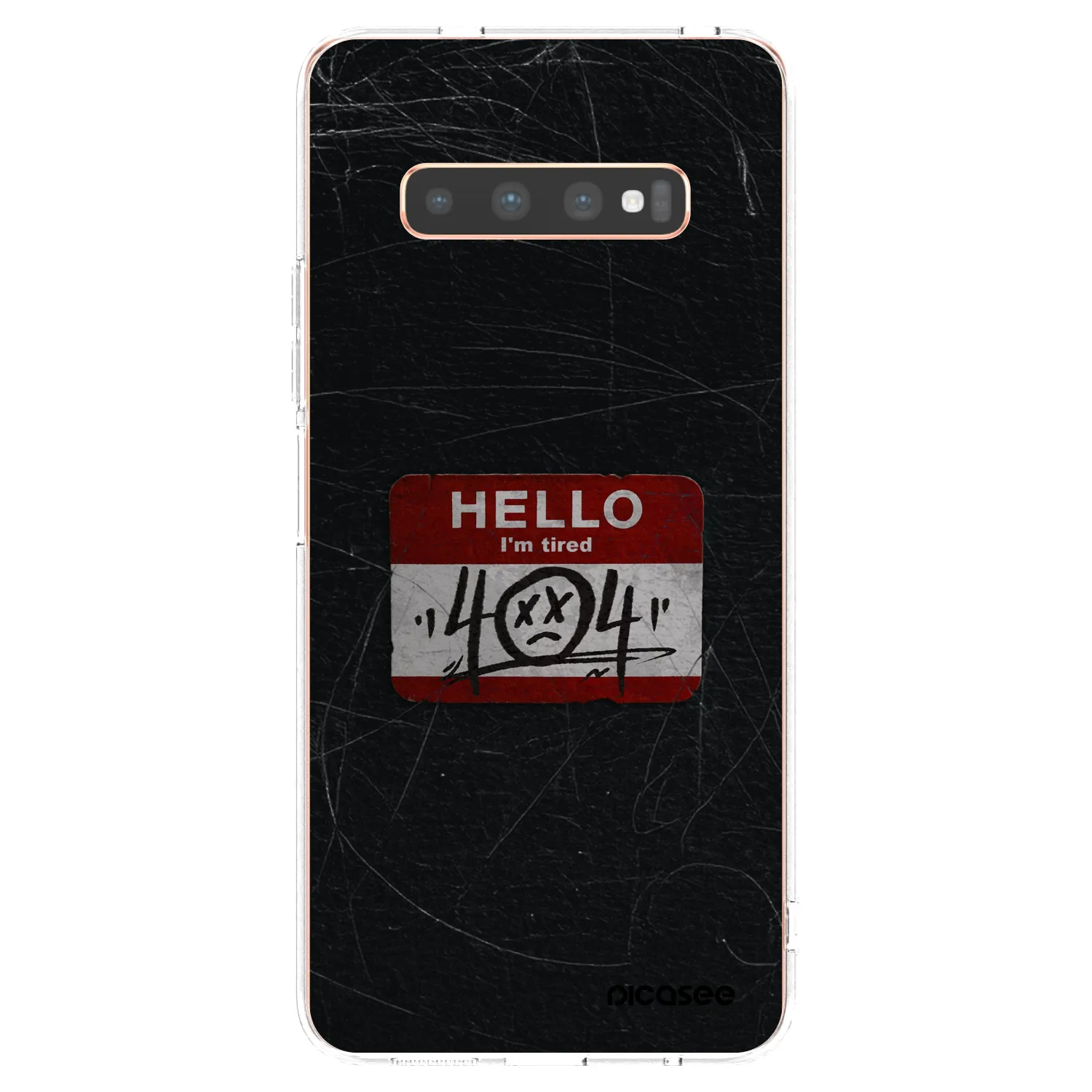 Picasee Samsung Galaxy S10 Plus G975 Hülle - Transparentes Silikon - HELLO 404