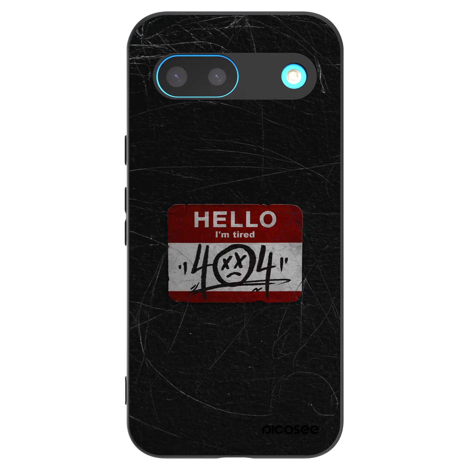 Picasee Google Pixel 8 Hülle - Schwarzes Silikon - HELLO 404