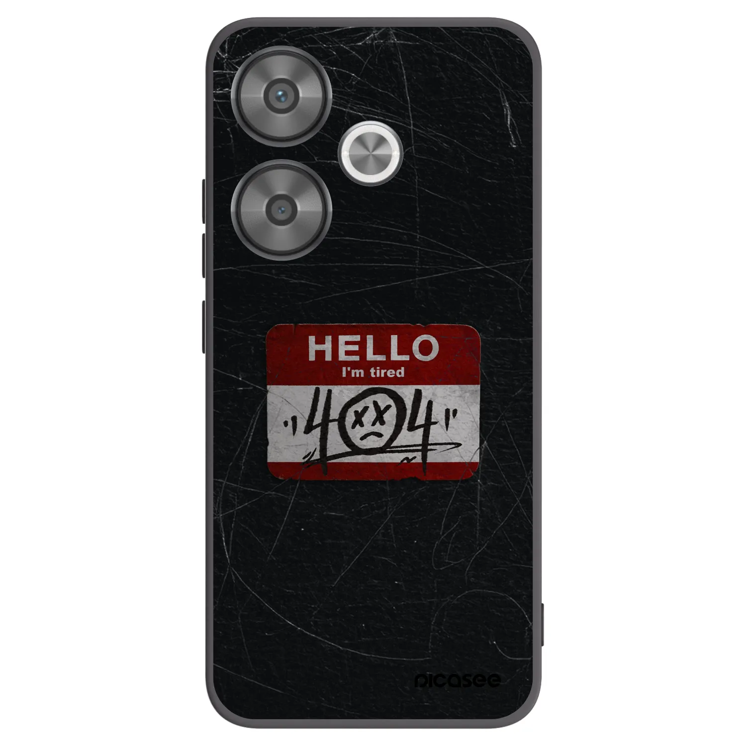 Picasee Xiaomi Poco F6 Hülle - Schwarzes Silikon - HELLO 404