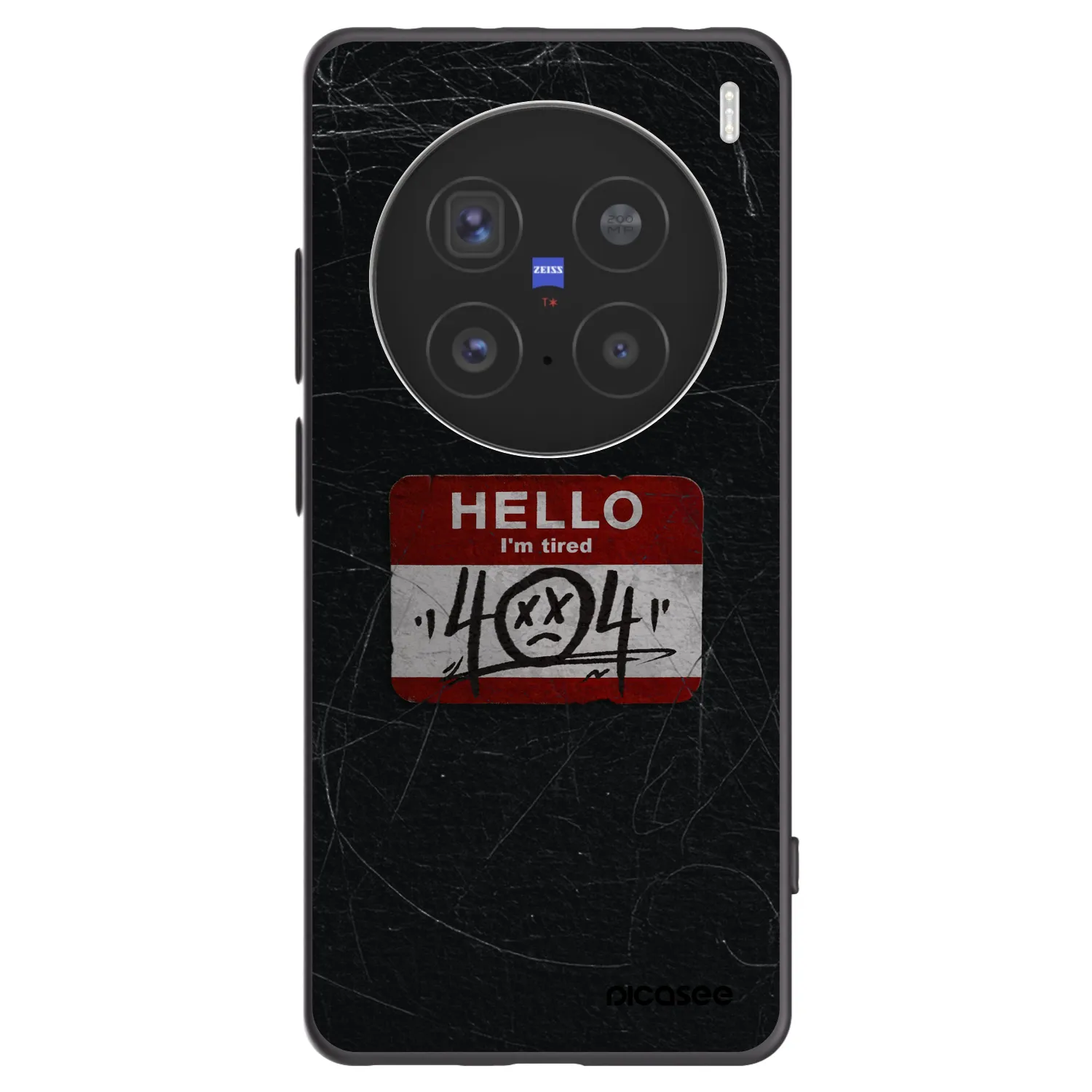 Picasee Vivo X200 Pro Hülle - Schwarzes Silikon - HELLO 404