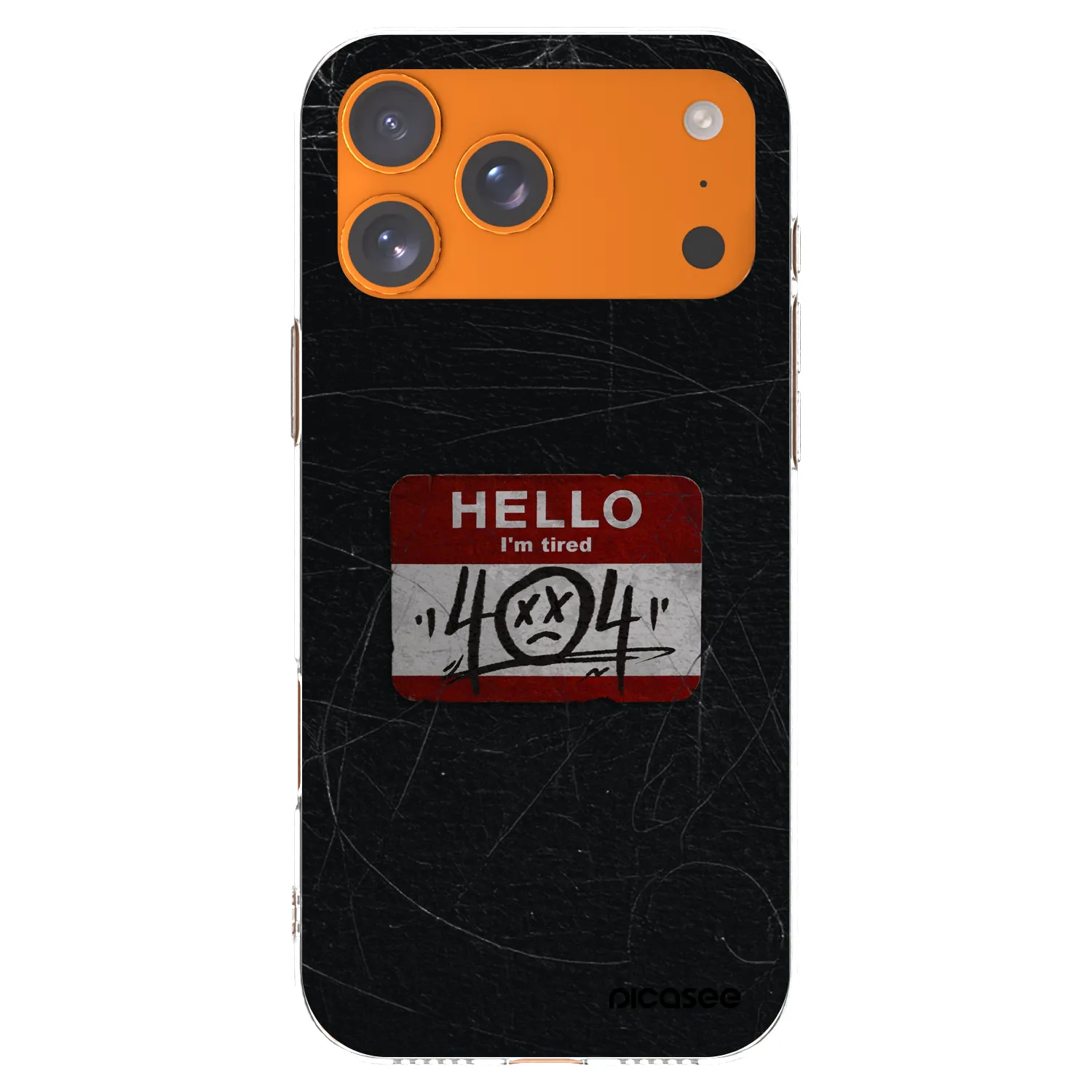 Picasee Apple iPhone 17 Pro Max Hülle - Transparentes Silikon - HELLO 404