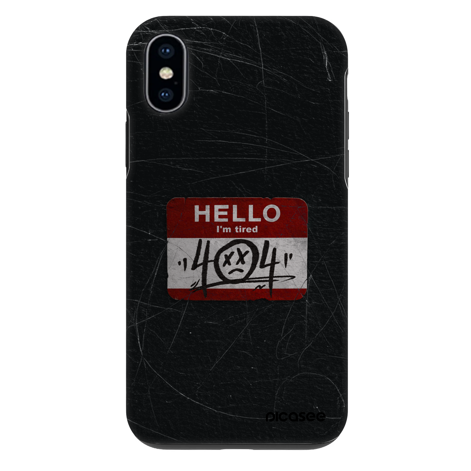 Picasee Fashion Case für Apple iPhone X/XS - HELLO 404
