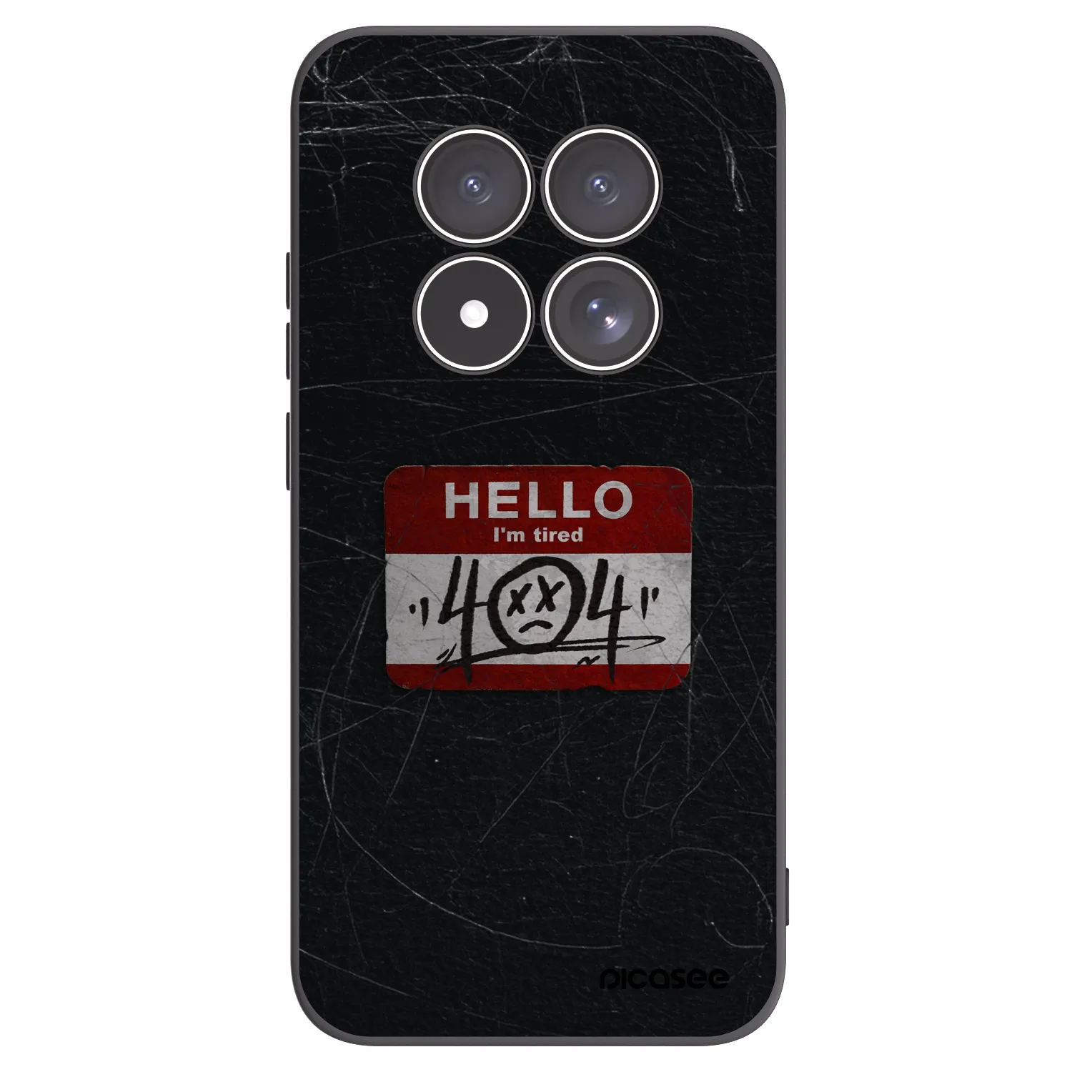 Picasee Xiaomi Redmi Note 15 Pro 4G Hülle - Schwarzes Silikon - HELLO 404