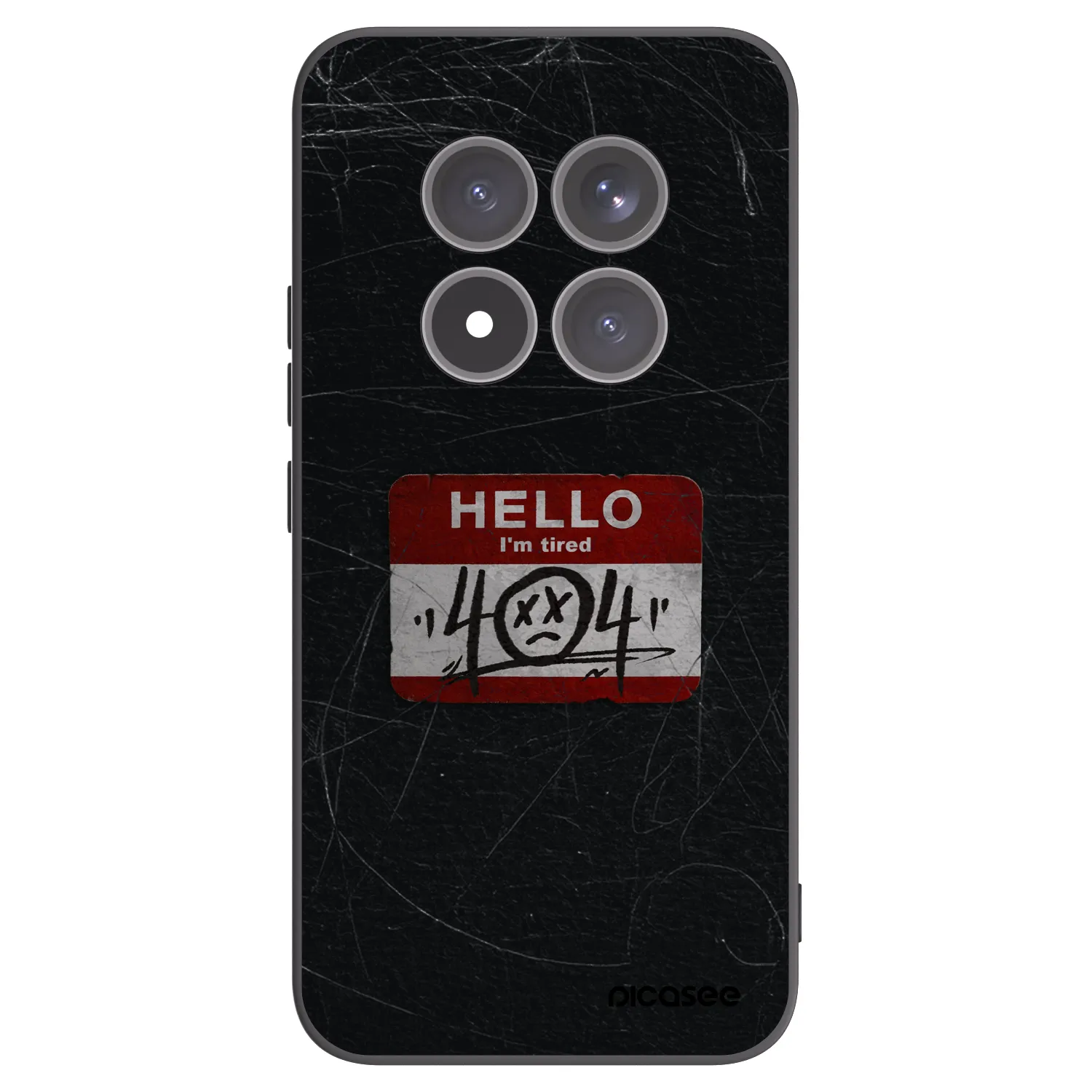 Picasee Xiaomi Redmi Note 15 Pro+ Hülle - Schwarzes Silikon - HELLO 404