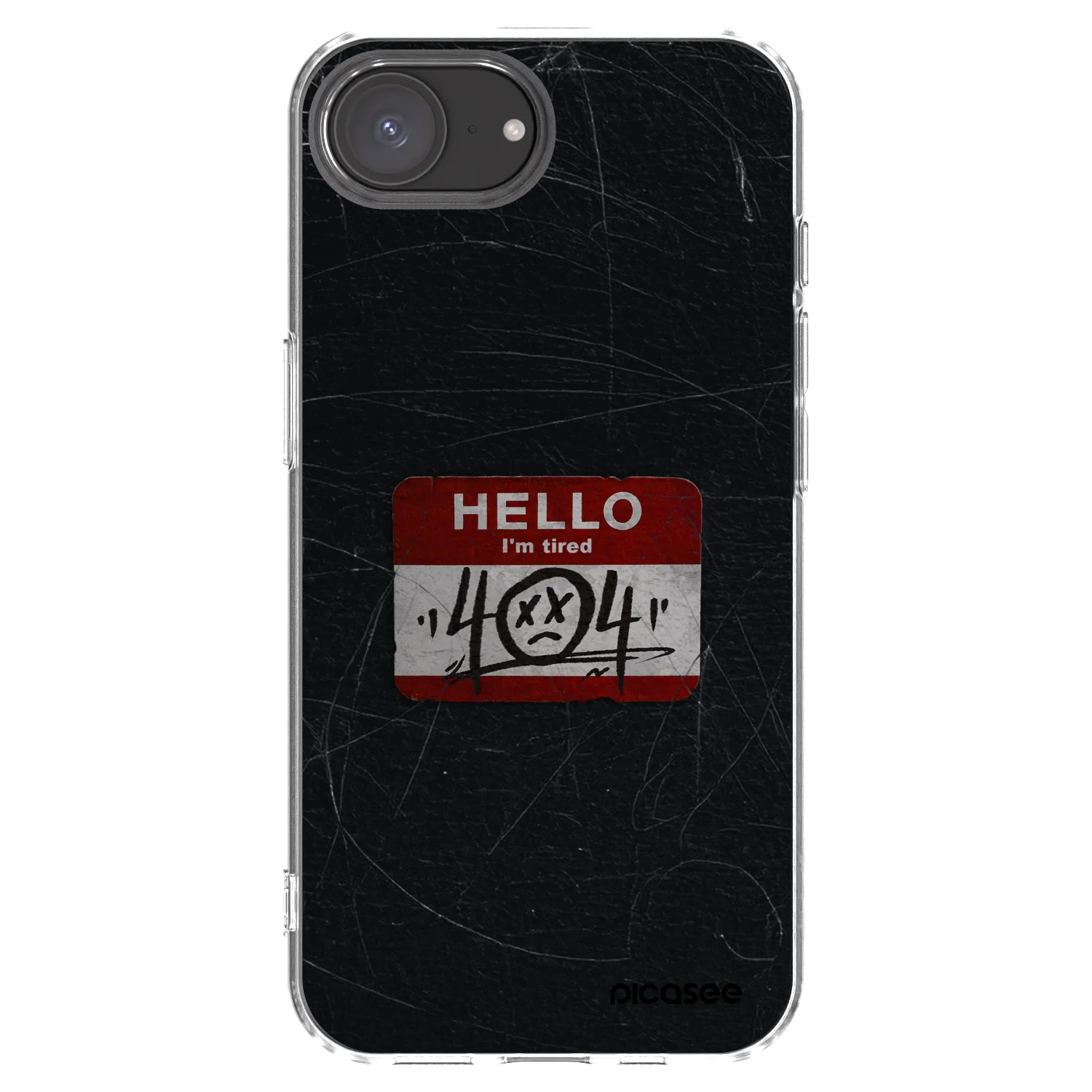 Picasee Apple iPhone 17e Hülle - Transparentes Silikon - HELLO 404