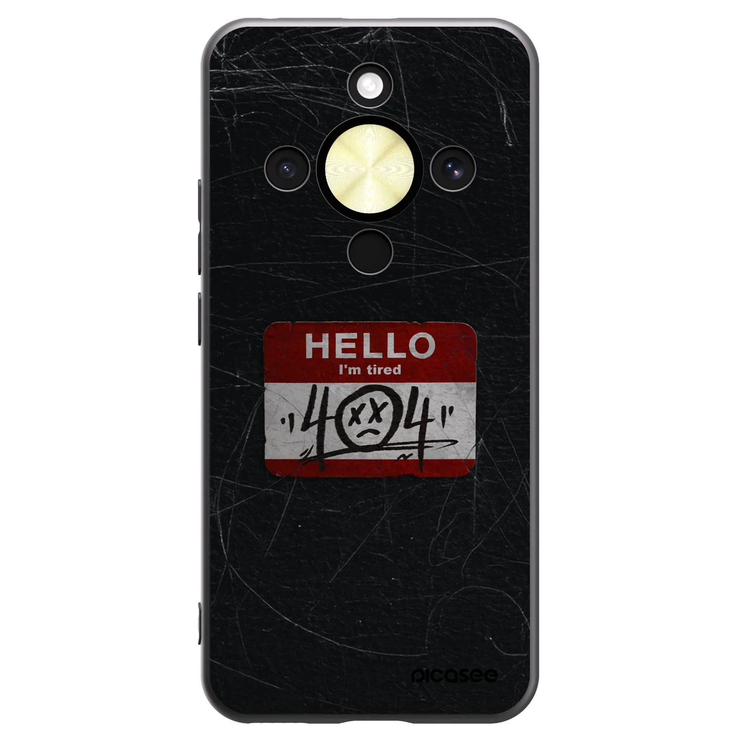 Picasee Honor Magic8 Lite 5G Hülle - Schwarzes Silikon - HELLO 404