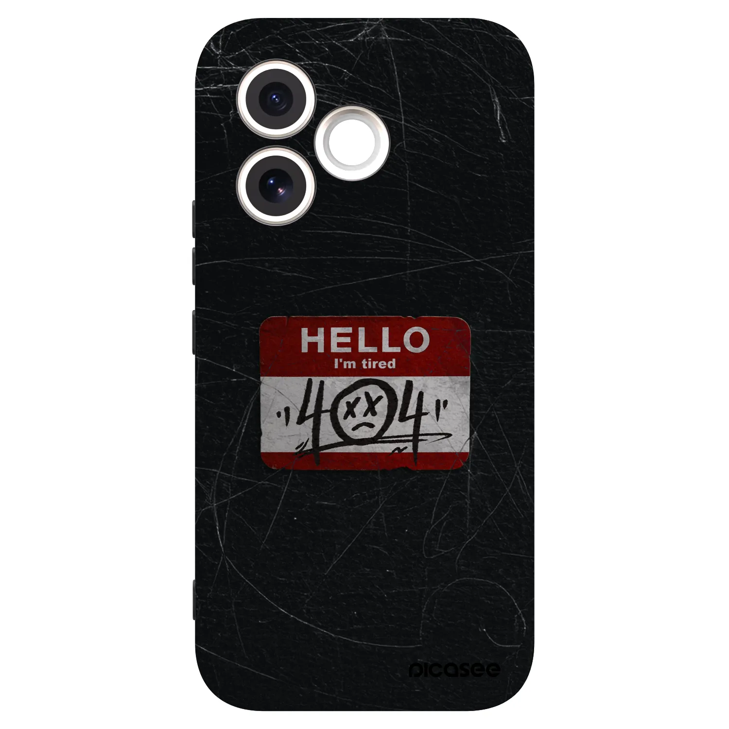 Picasee Honor 600 Lite Hülle - Schwarzes Silikon - HELLO 404