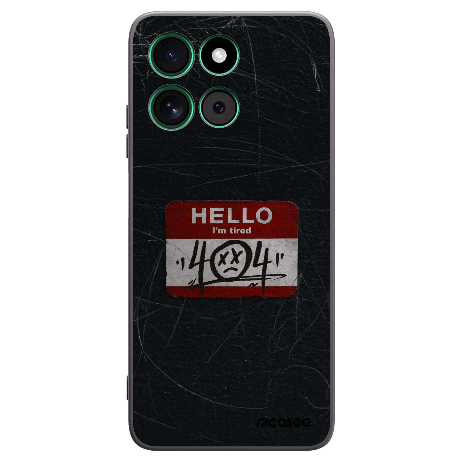 Picasee Motorola Moto G57 Power Hülle - Schwarzes Silikon - HELLO 404