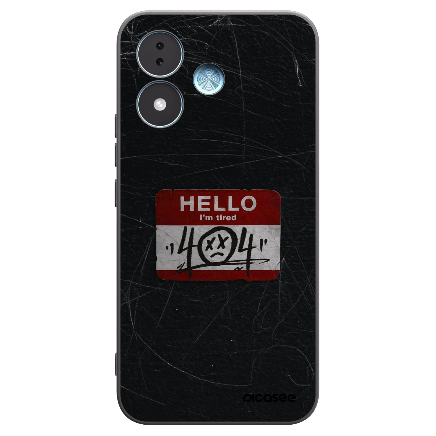 Picasee Xiaomi Redmi Note 17 5G Hülle - Schwarzes Silikon - HELLO 404