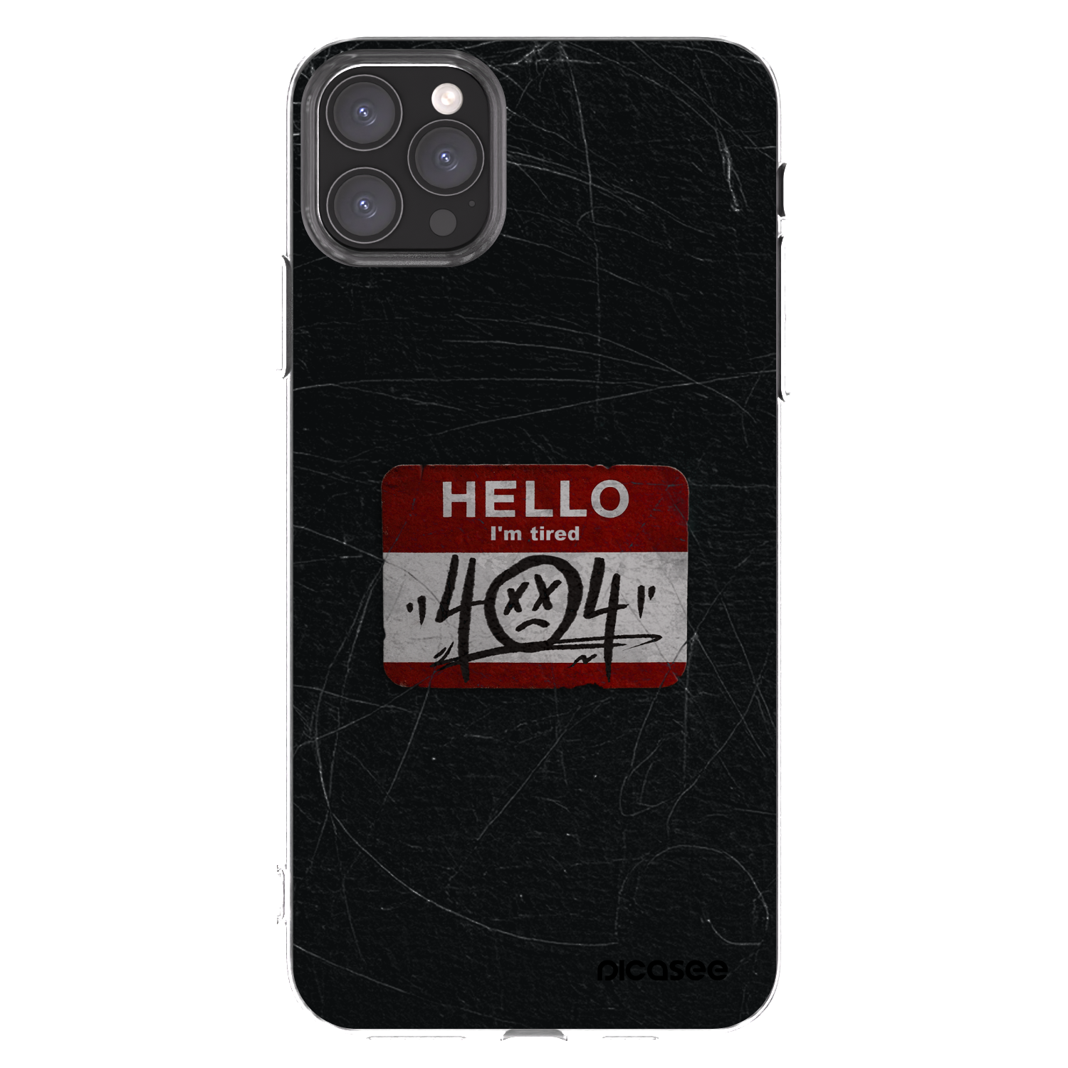 Picasee Apple iPhone 11 Pro Max Hülle - Transparentes Silikon - HELLO 404