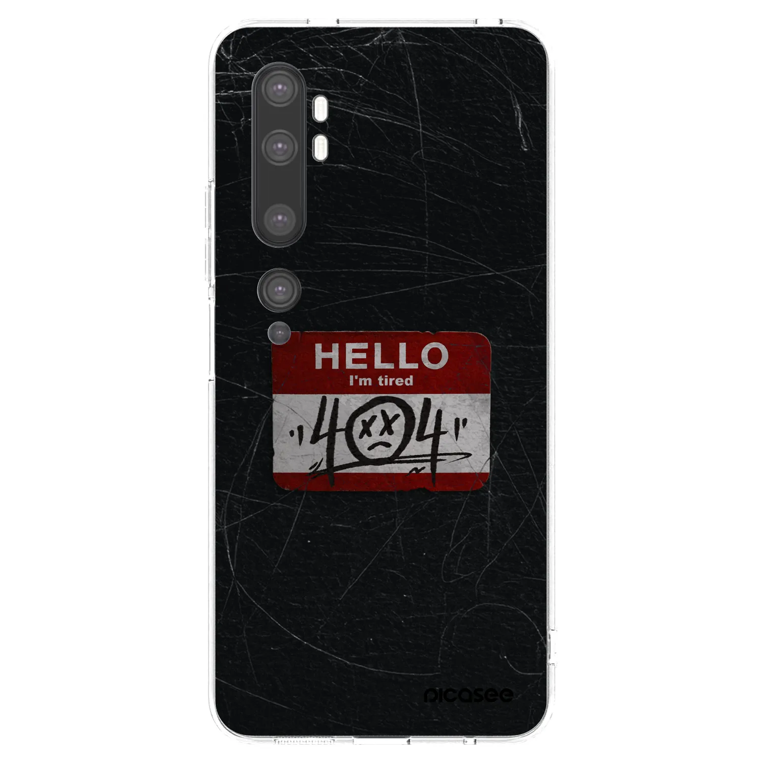 Picasee Xiaomi Mi Note 10 (Pro) Hülle - Transparentes Silikon - HELLO 404