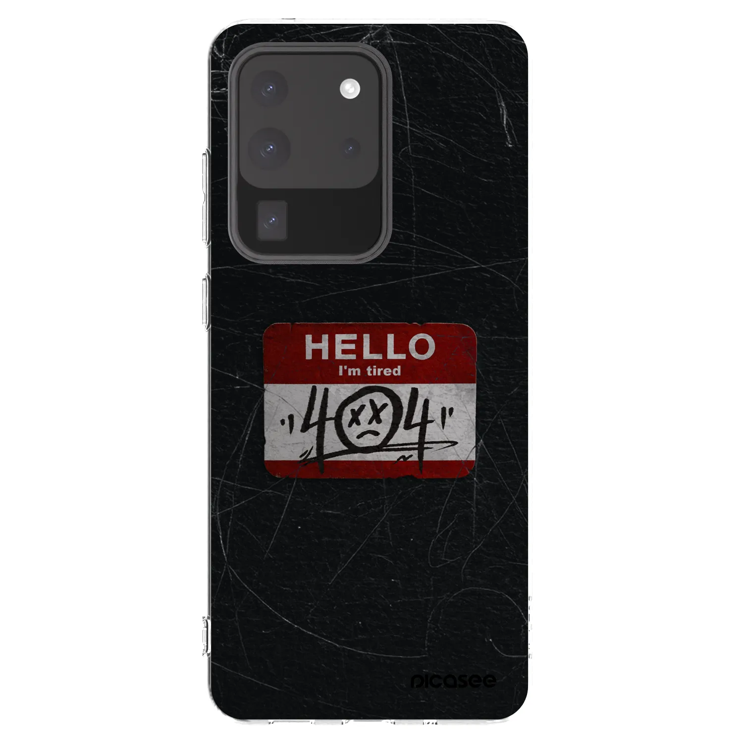 Picasee Samsung Galaxy S20 Ultra 5G G988F Hülle - Transparentes Silikon - HELLO 404