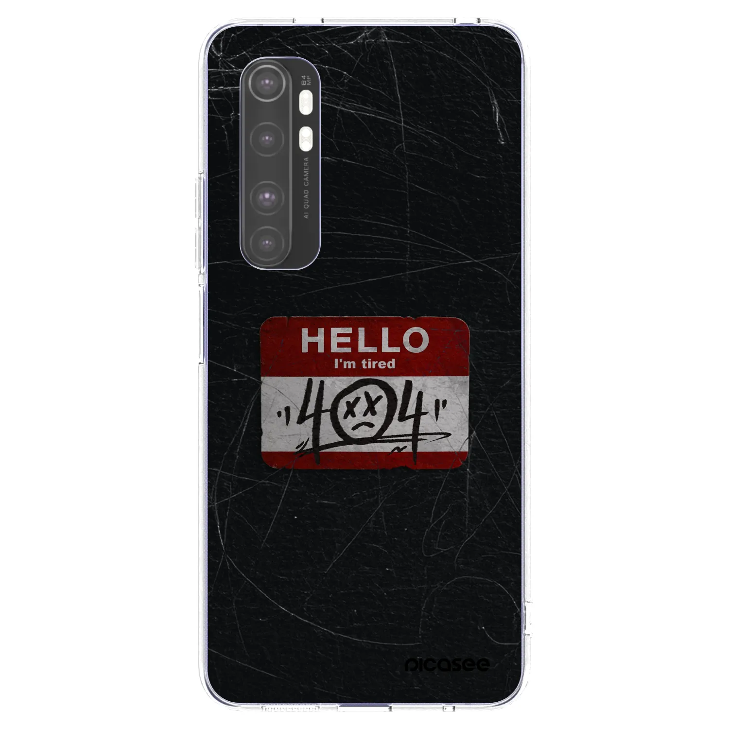Picasee Xiaomi Mi Note 10 Lite Hülle - Transparentes Silikon - HELLO 404
